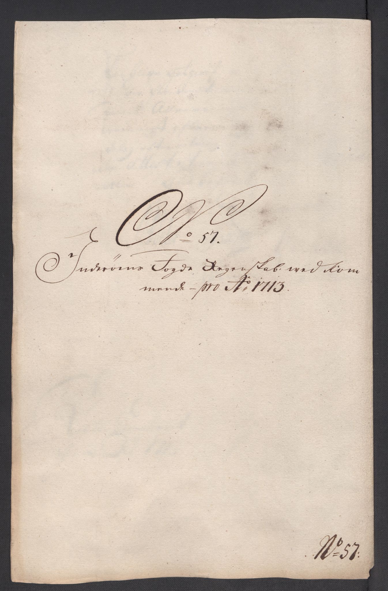 Rentekammeret inntil 1814, Reviderte regnskaper, Fogderegnskap, AV/RA-EA-4092/R63/L4321: Fogderegnskap Inderøy, 1713, p. 409