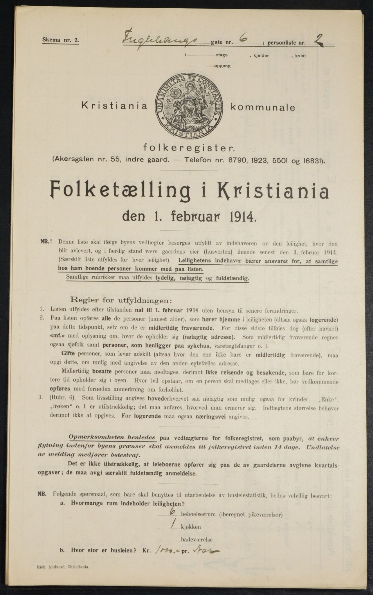 OBA, Municipal Census 1914 for Kristiania, 1914, p. 28558