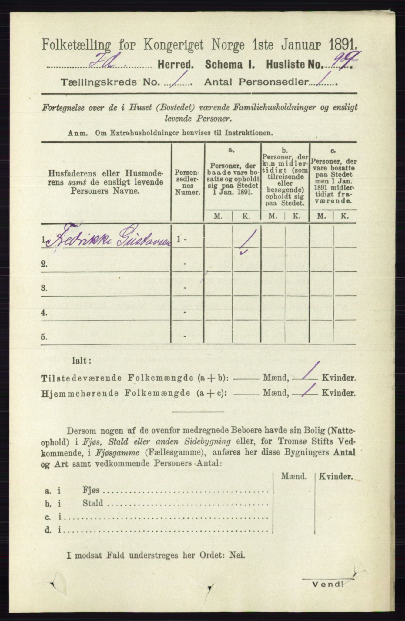 RA, 1891 census for 0117 Idd, 1891, p. 133