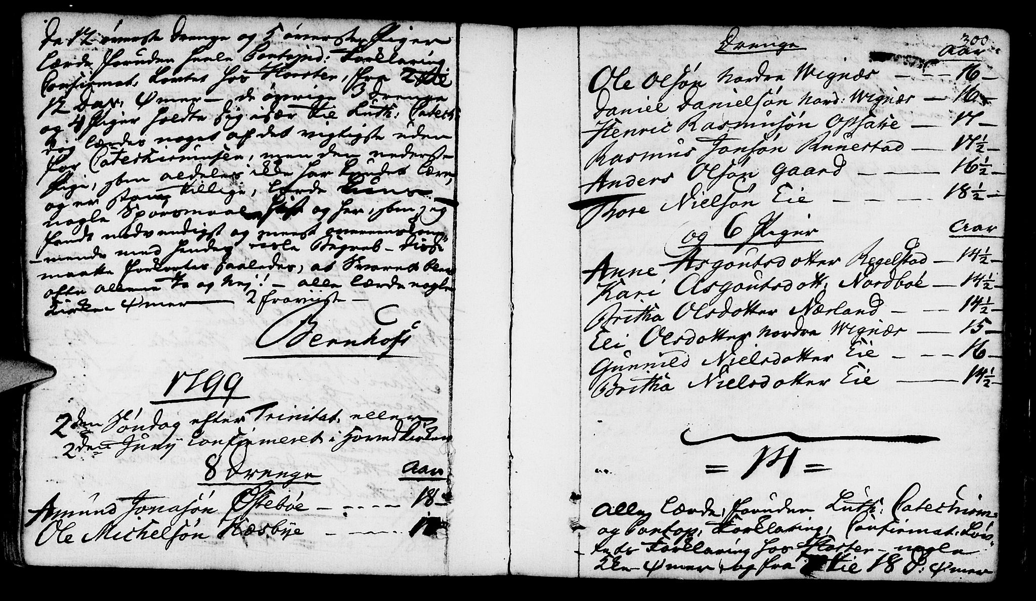 Finnøy sokneprestkontor, SAST/A-101825/H/Ha/Haa/L0005: Parish register (official) no. A 5, 1773-1816, p. 300