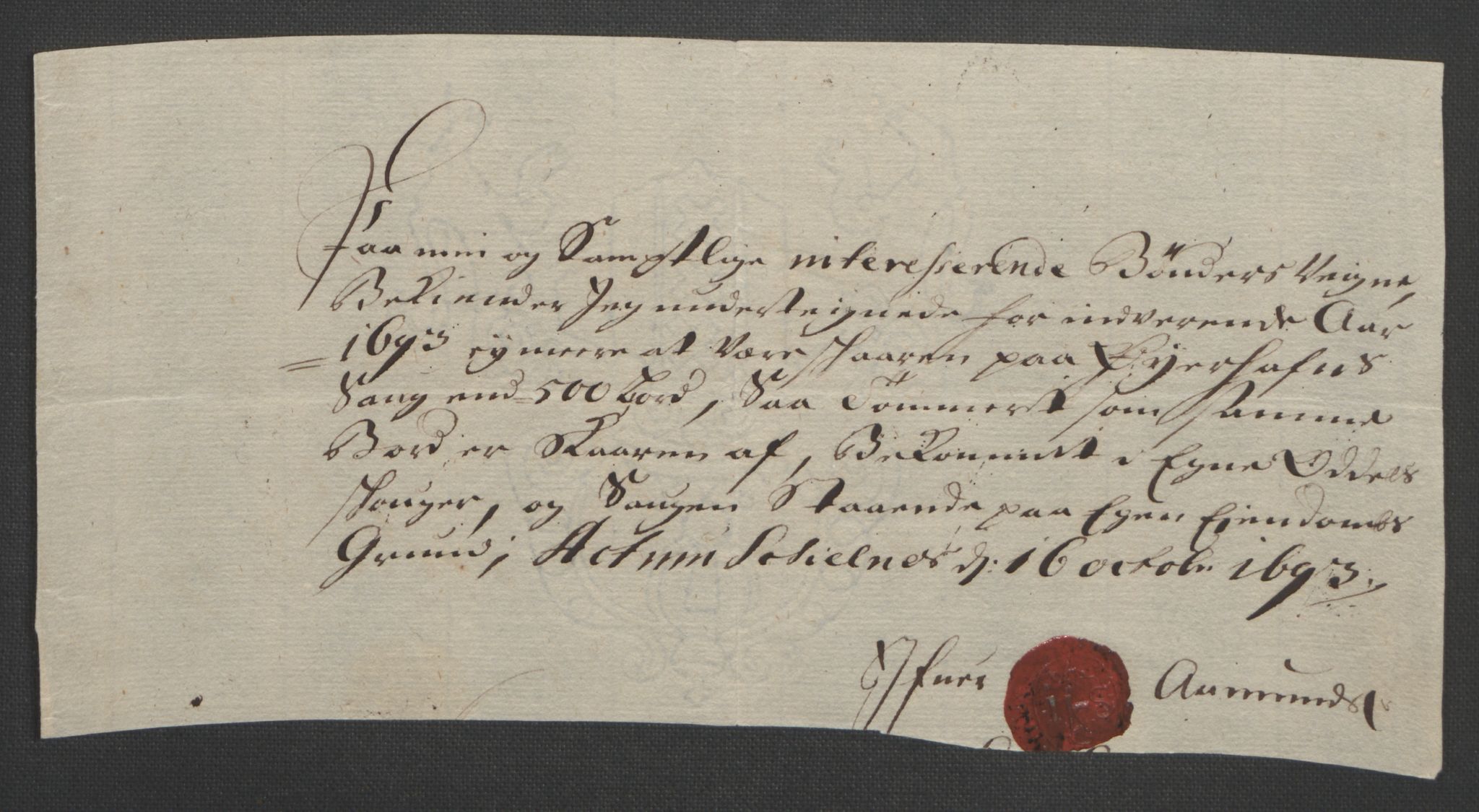 Rentekammeret inntil 1814, Reviderte regnskaper, Fogderegnskap, AV/RA-EA-4092/R48/L2974: Fogderegnskap Sunnhordland og Hardanger, 1693, p. 86