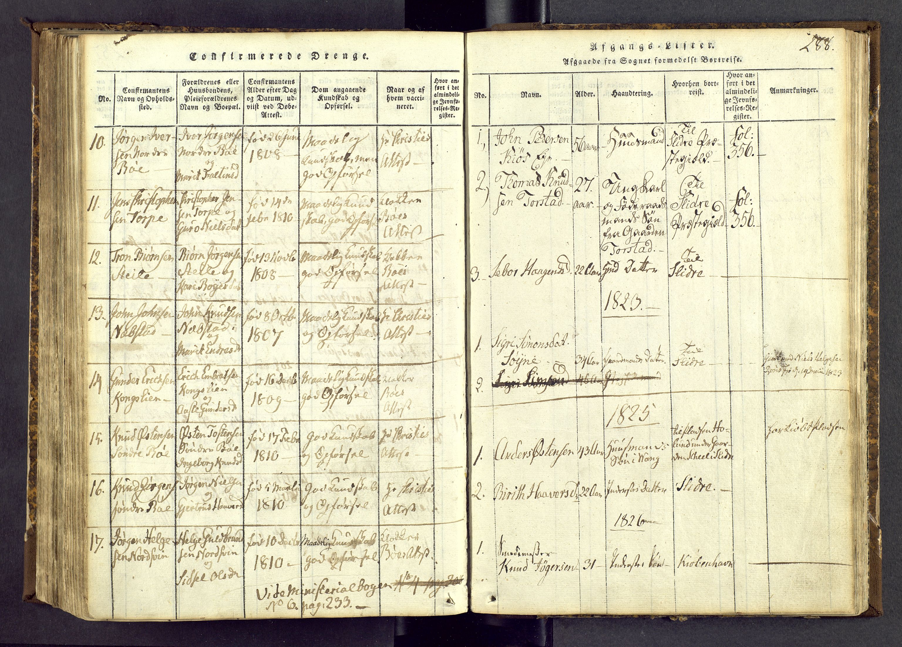 Vang prestekontor, Valdres, SAH/PREST-140/H/Ha/L0004: Parish register (official) no. 4, 1814-1831, p. 288