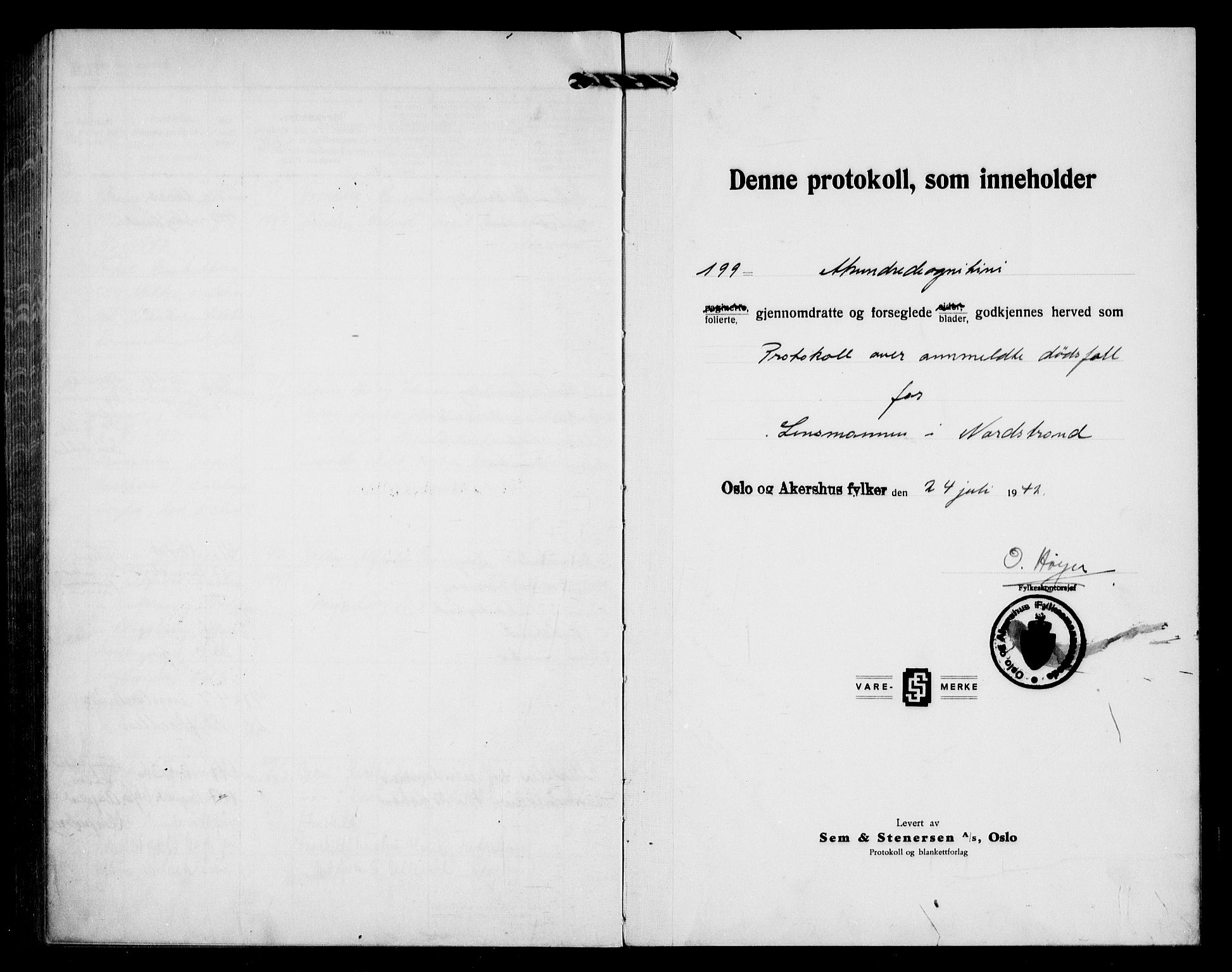 Aker kriminaldommer, skifte- og auksjonsforvalterembete, AV/SAO-A-10452/H/Hb/Hba/Hbad/L0004: Dødsfallsprotokoll for Nordstrand, 1943-1947