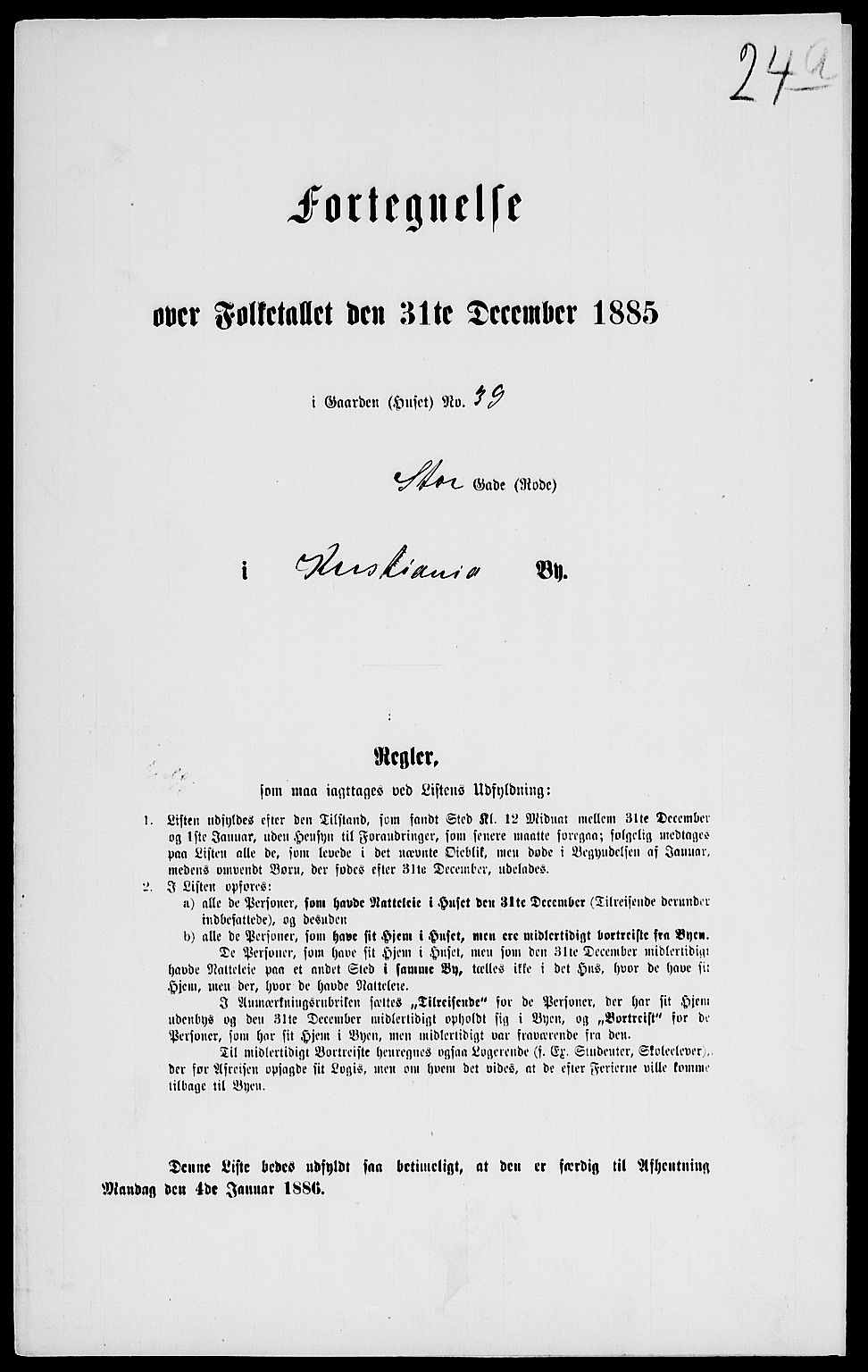 RA, 1885 census for 0301 Kristiania, 1885, p. 5627