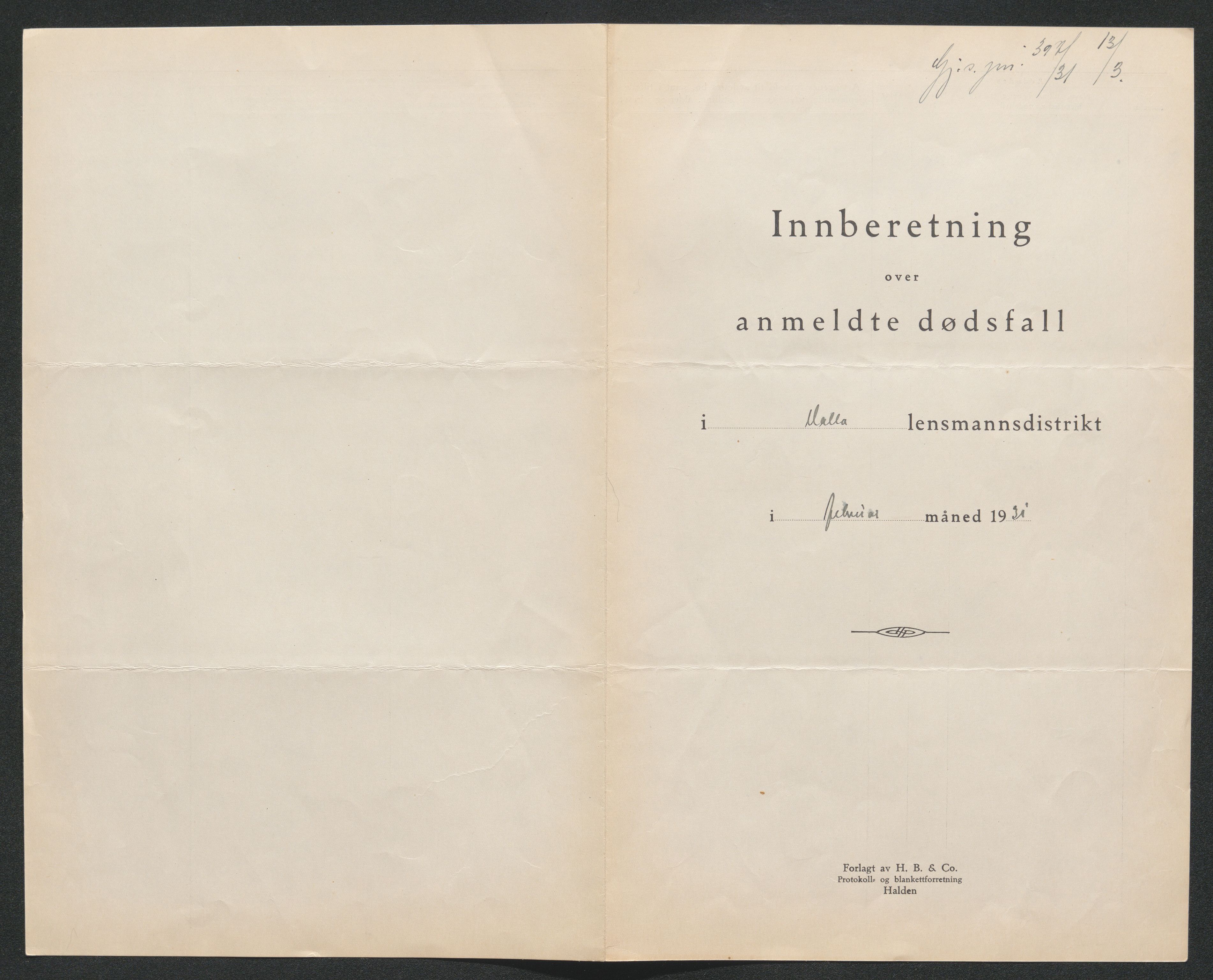 Nedre Telemark sorenskriveri, SAKO/A-135/H/Ha/Hab/L0008: Dødsfallsfortegnelser
, 1931-1935, p. 8