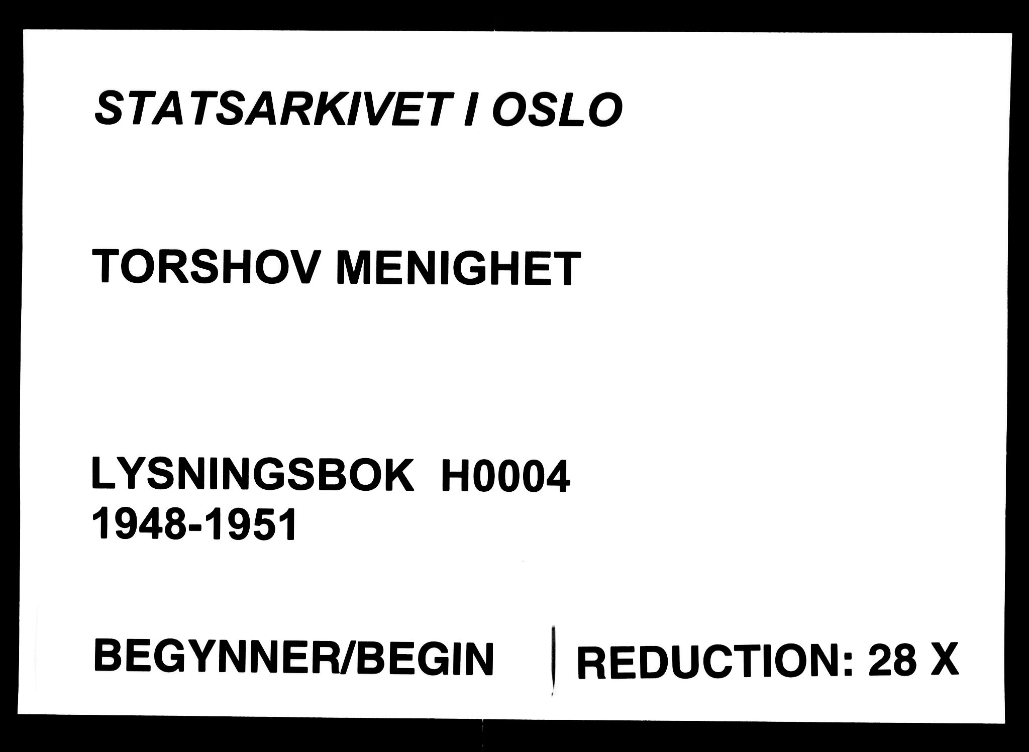 Torshov prestekontor Kirkebøker, SAO/A-10238a/H/Ha/L0004: Banns register no. 4, 1948-1951