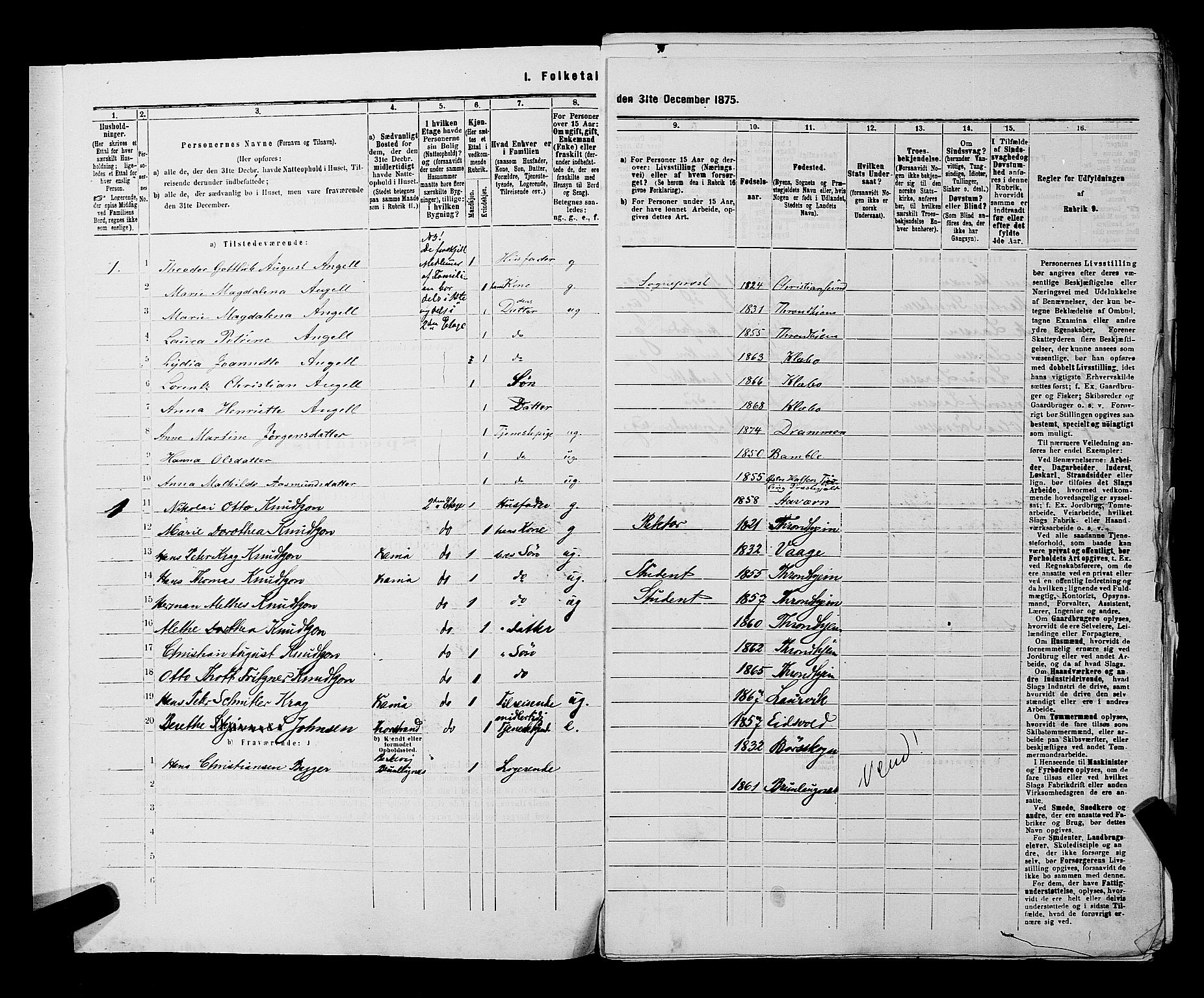 SAKO, 1875 census for 0707P Larvik, 1875, p. 941