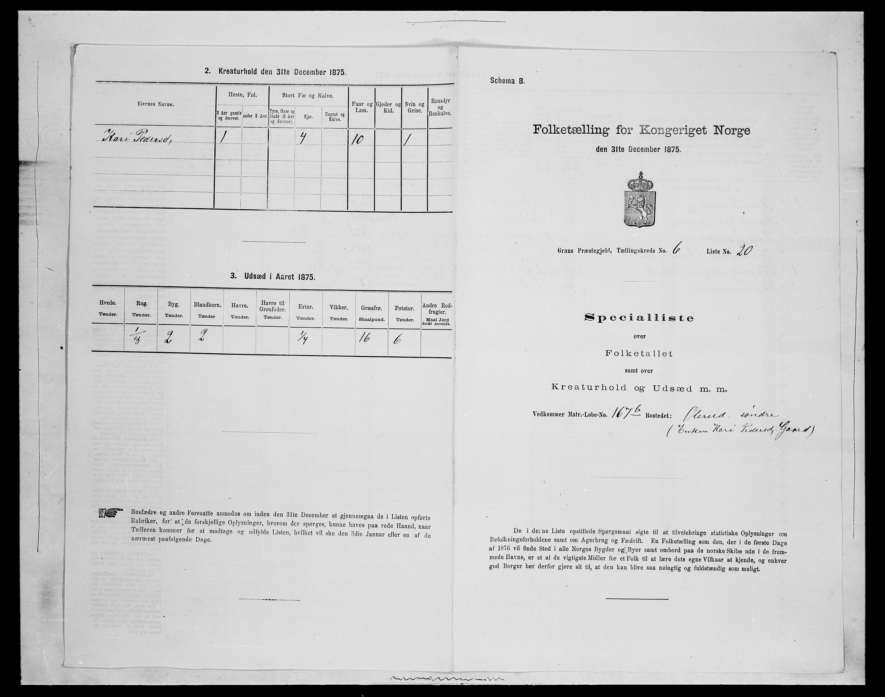 SAH, 1875 census for 0534P Gran, 1875, p. 1059