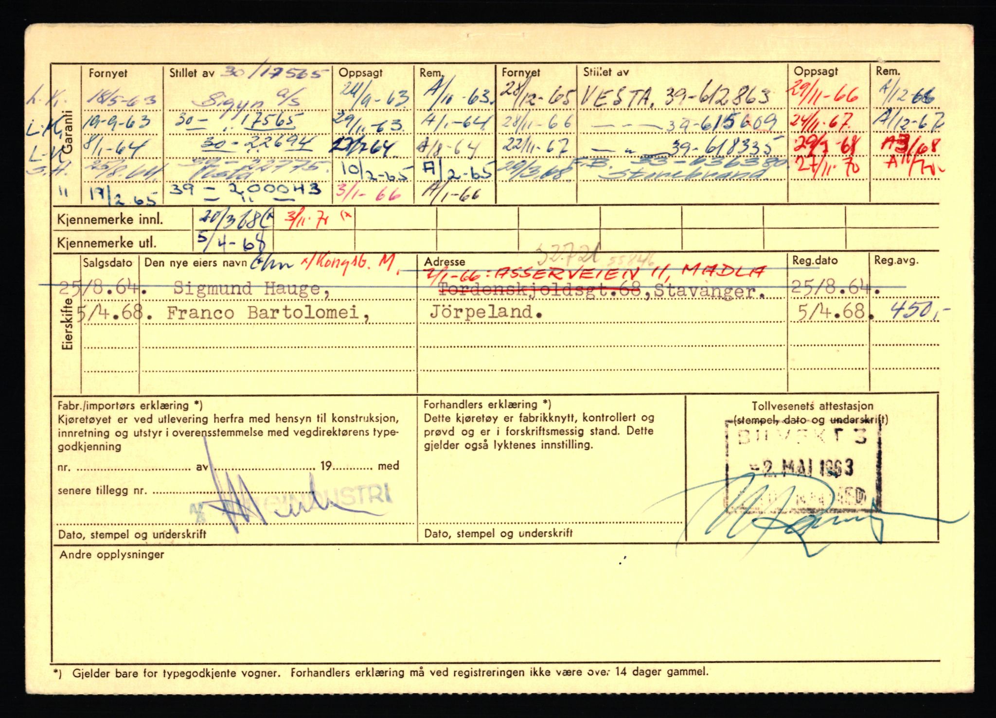 Stavanger trafikkstasjon, AV/SAST-A-101942/0/F/L0071: L-80500 - L-82199, 1930-1971, p. 2576