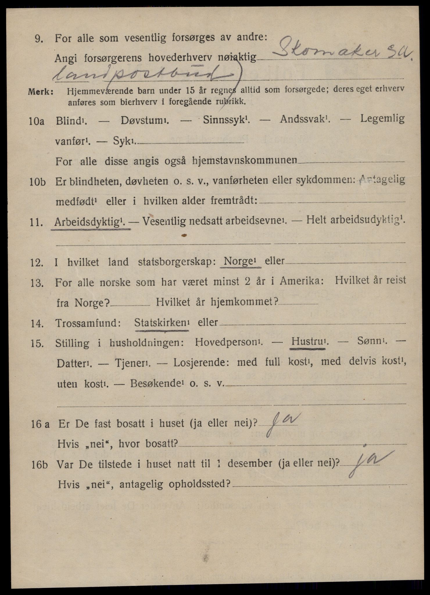 SAT, 1920 census for Norddal, 1920, p. 928