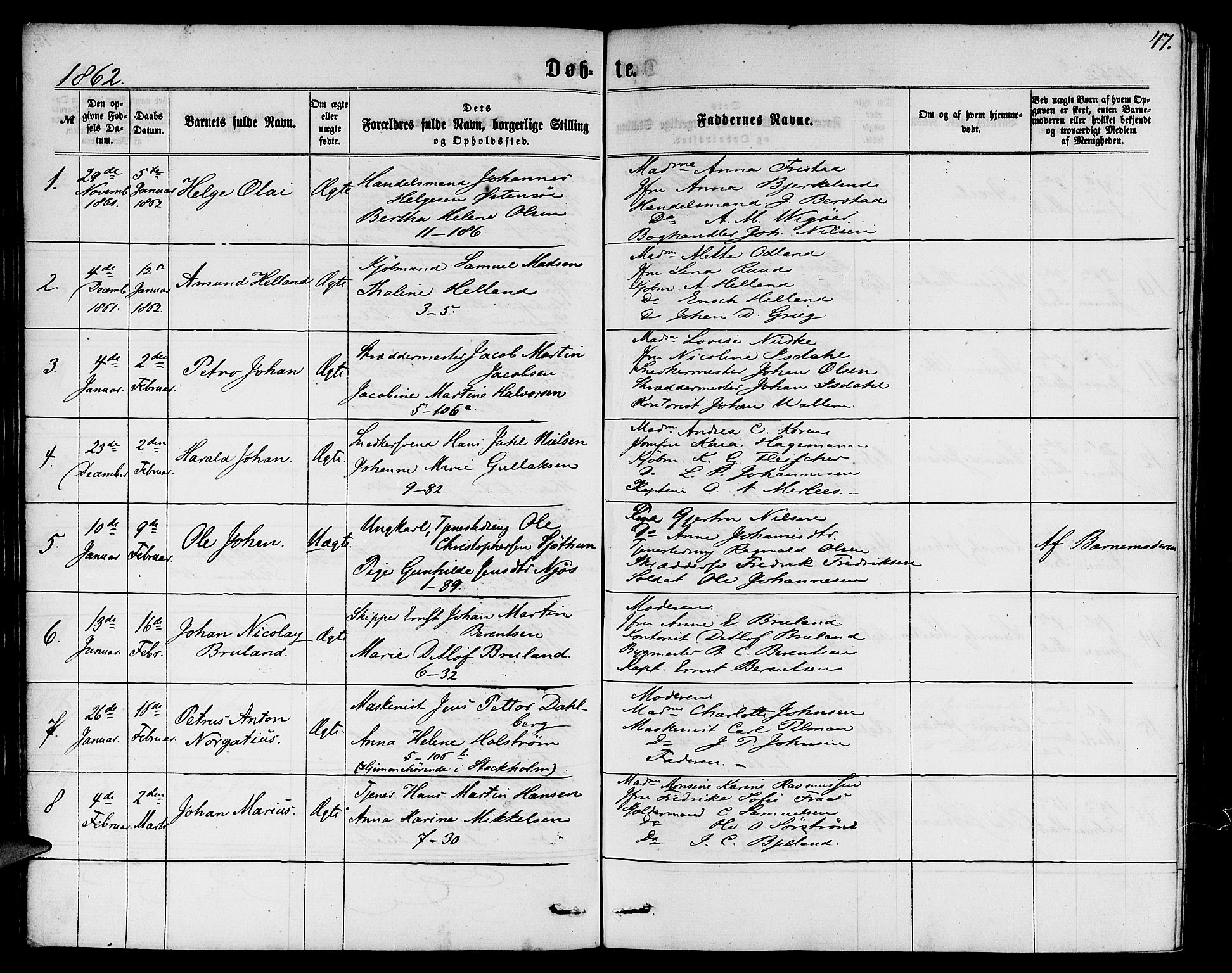 Nykirken Sokneprestembete, SAB/A-77101/H/Hab: Parish register (copy) no. B 2, 1859-1868, p. 47
