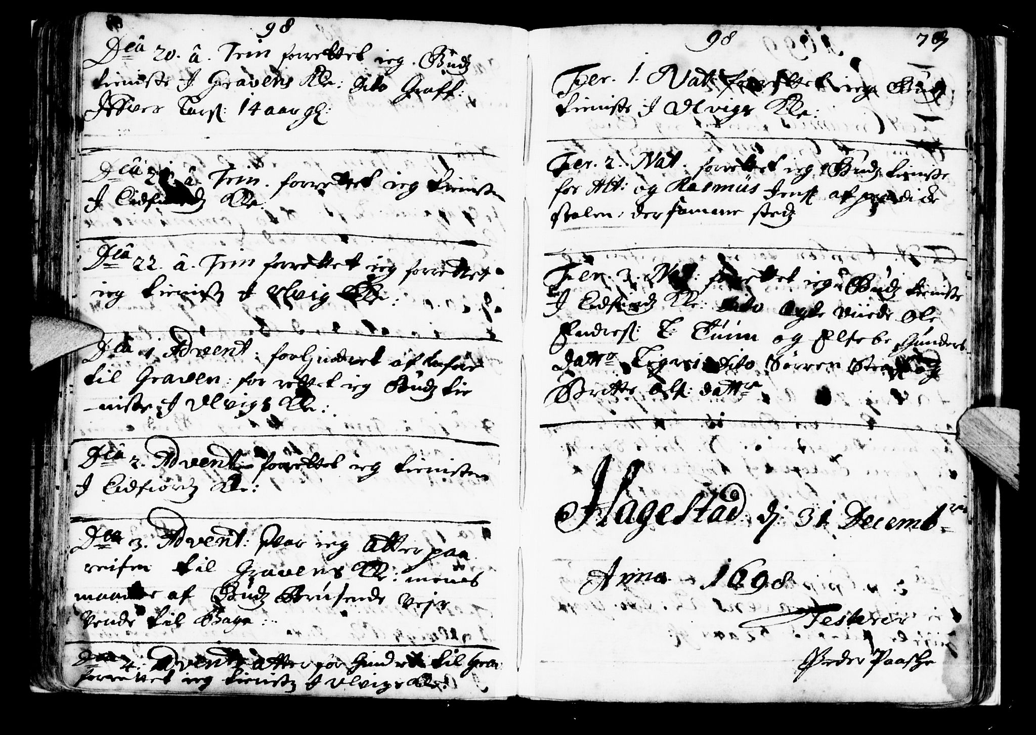 Ulvik sokneprestembete, AV/SAB-A-78801/H/Haa: Parish register (official) no. A 2, 1689-1706, p. 77
