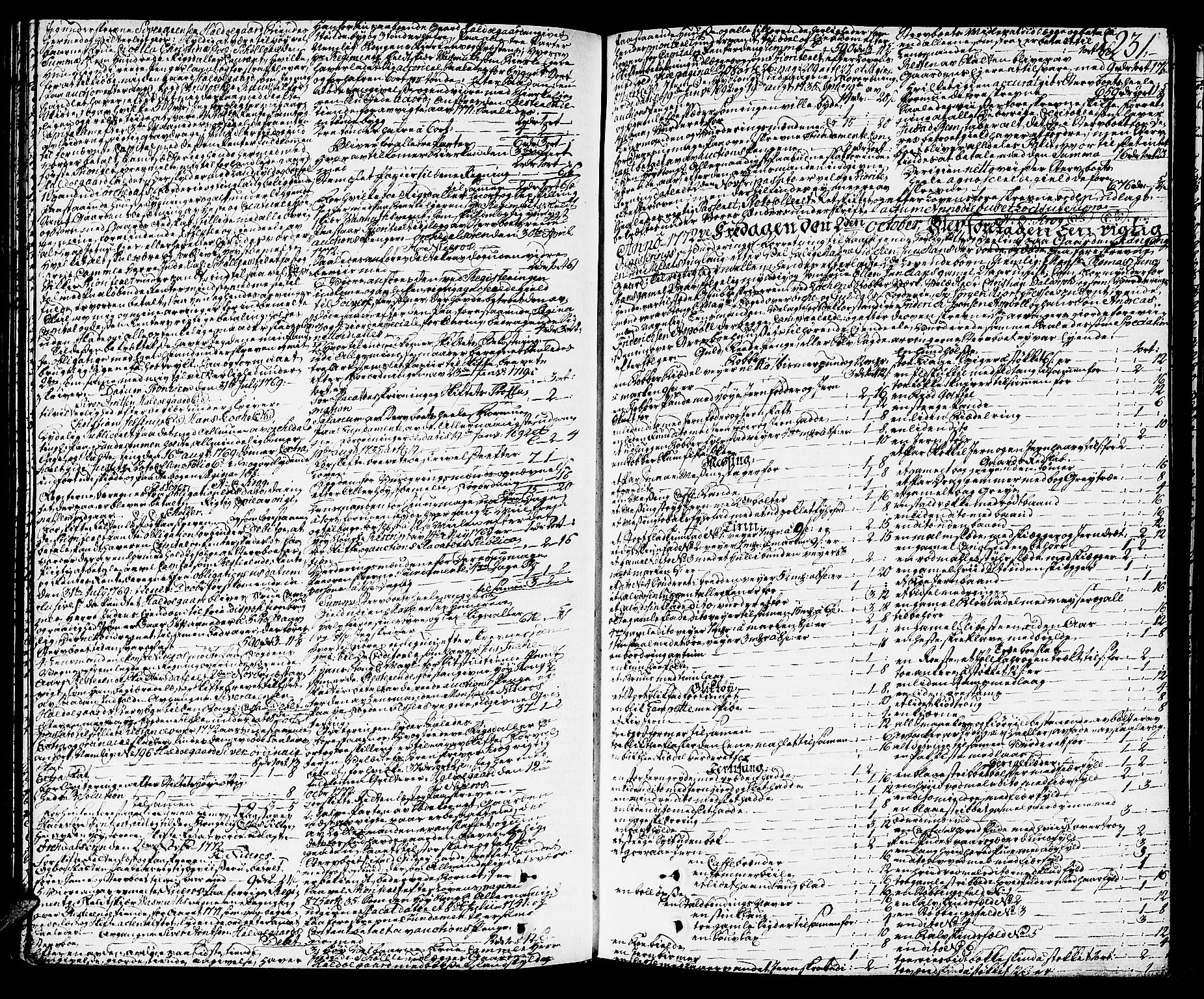 Orkdal sorenskriveri, SAT/A-4169/1/3/3Aa/L0007: Skifteprotokoller, 1767-1782, p. 230b-231a