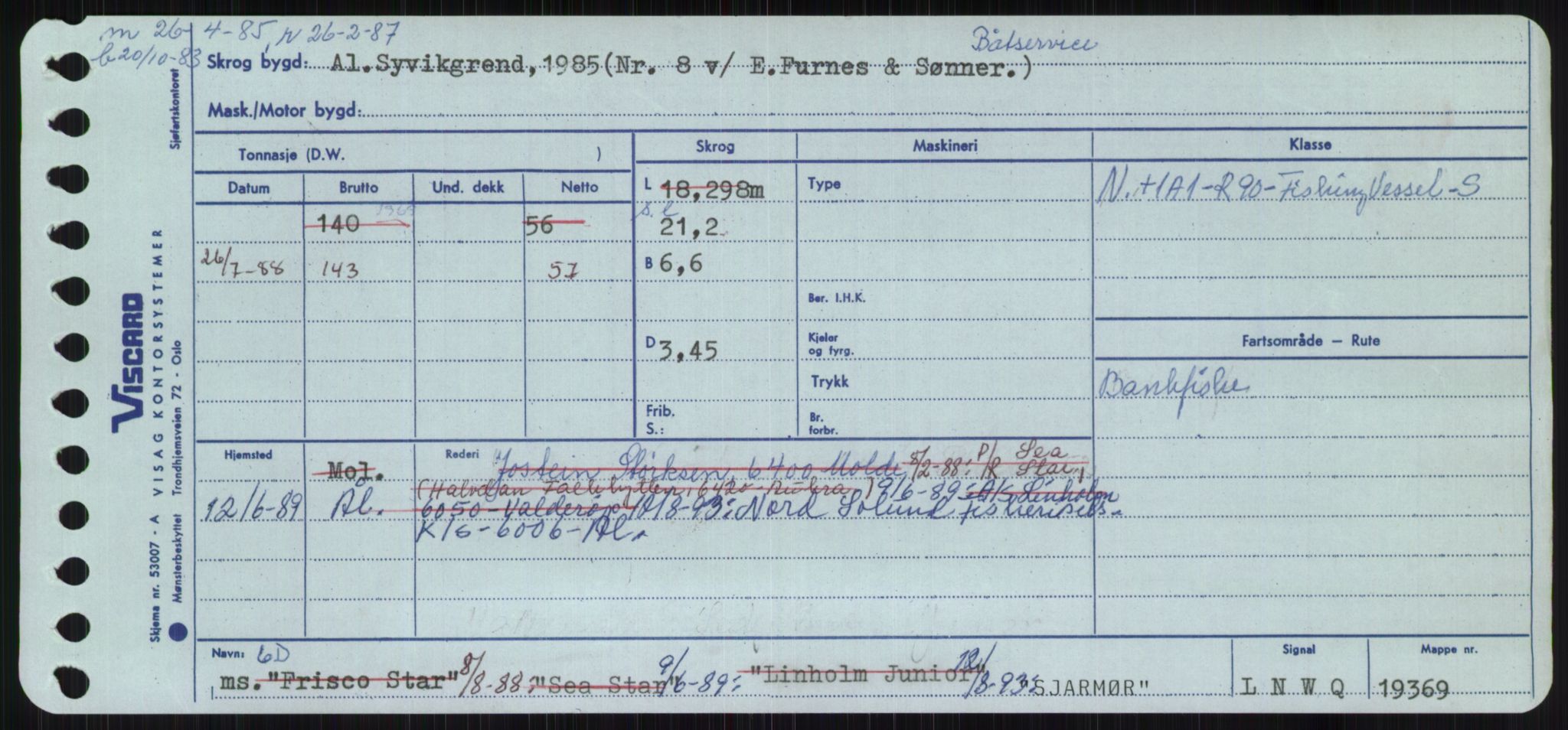 Sjøfartsdirektoratet med forløpere, Skipsmålingen, RA/S-1627/H/Ha/L0005/0001: Fartøy, S-Sven / Fartøy, S-Skji, p. 481