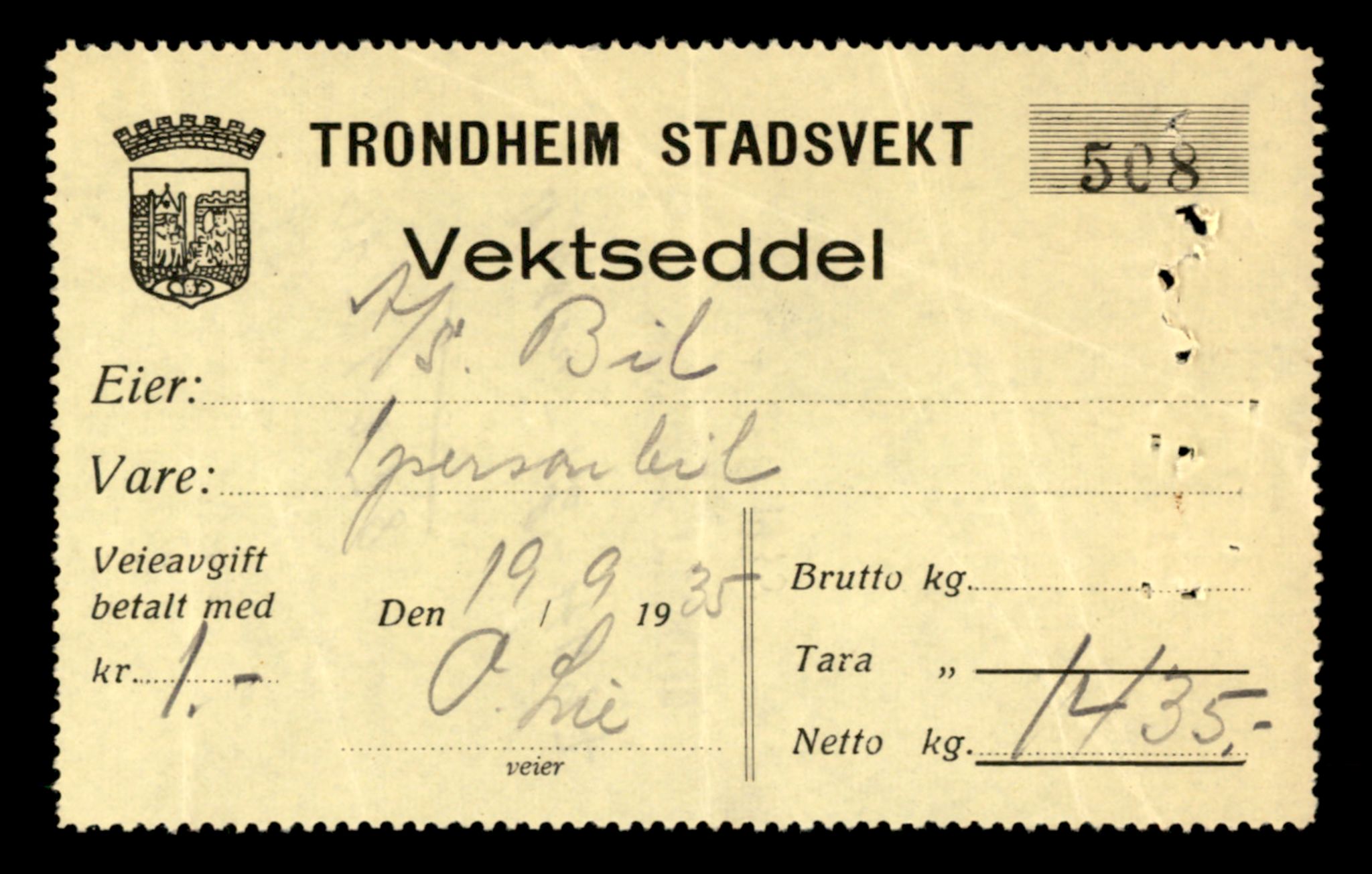 Møre og Romsdal vegkontor - Ålesund trafikkstasjon, SAT/A-4099/F/Fe/L0007: Registreringskort for kjøretøy T 651 - T 746, 1927-1998, p. 1007