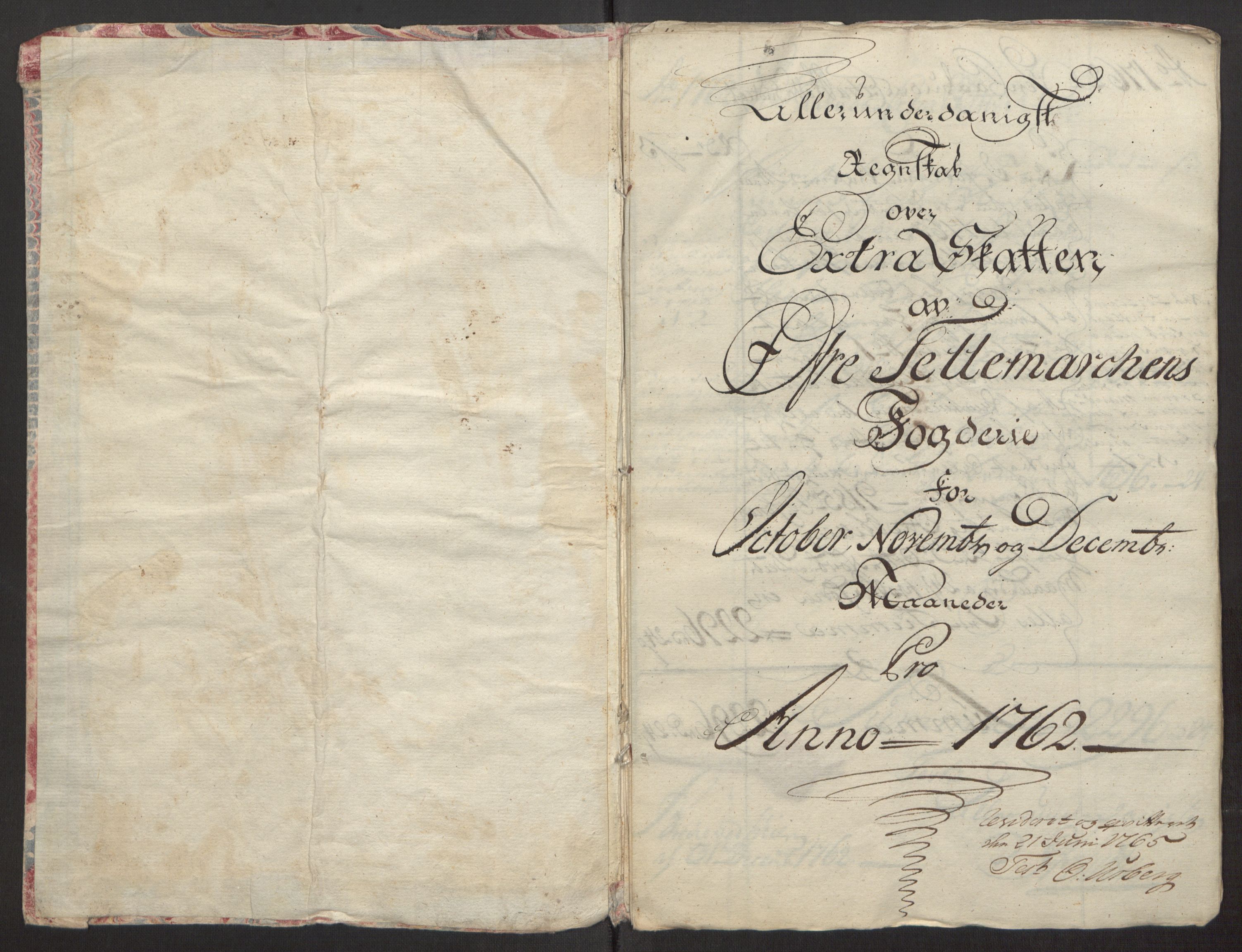 Rentekammeret inntil 1814, Reviderte regnskaper, Fogderegnskap, RA/EA-4092/R38/L2293: Ekstraskatten Øvre Telemark, 1762-1770, p. 4