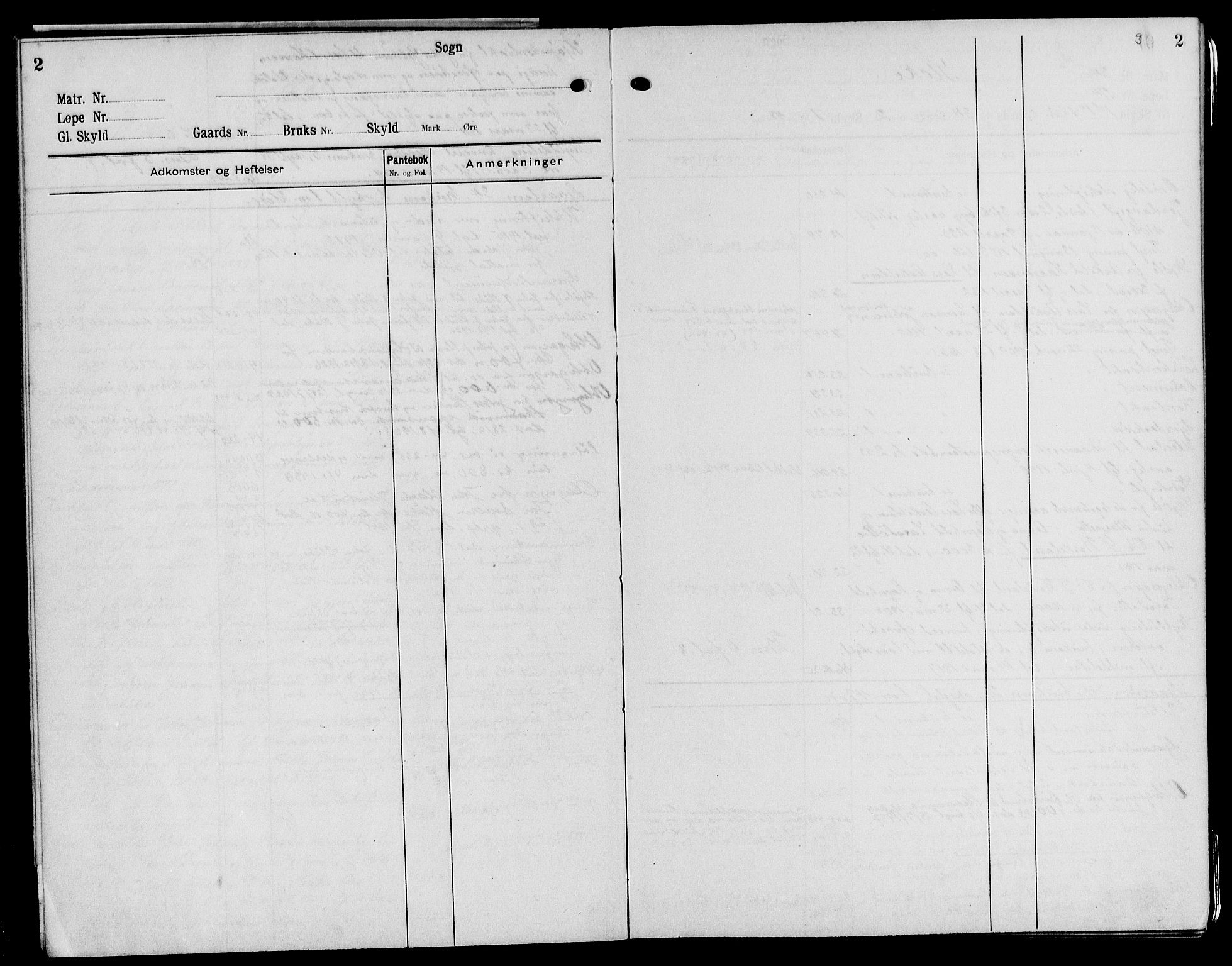 Sunnhordland sorenskrivar, SAB/A-2401/1/G/Ga/Gaf/L0006: Mortgage register no. II.A.f.6, 1918-1955, p. 2