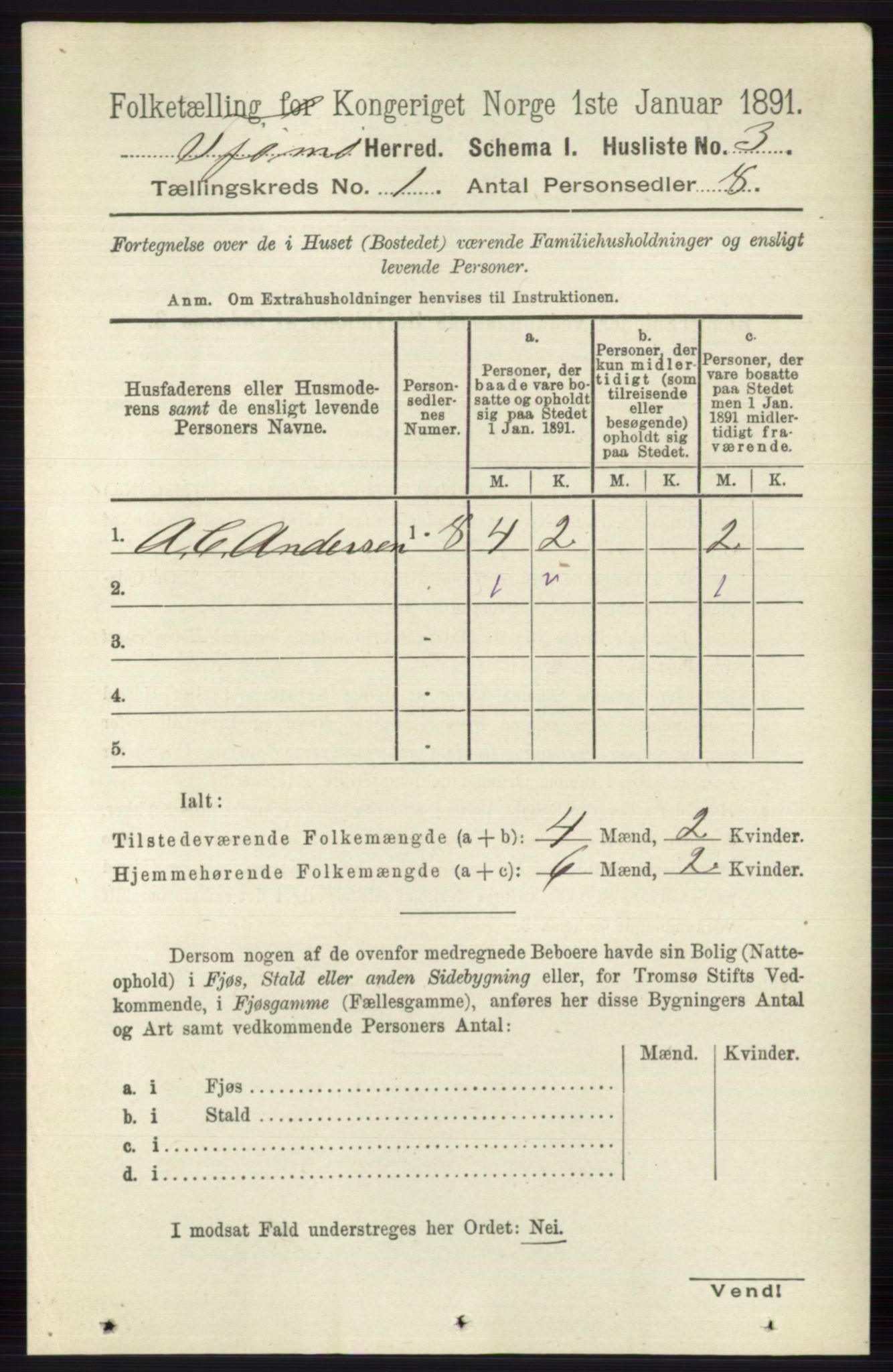 RA, 1891 census for 0723 Tjøme, 1891, p. 30