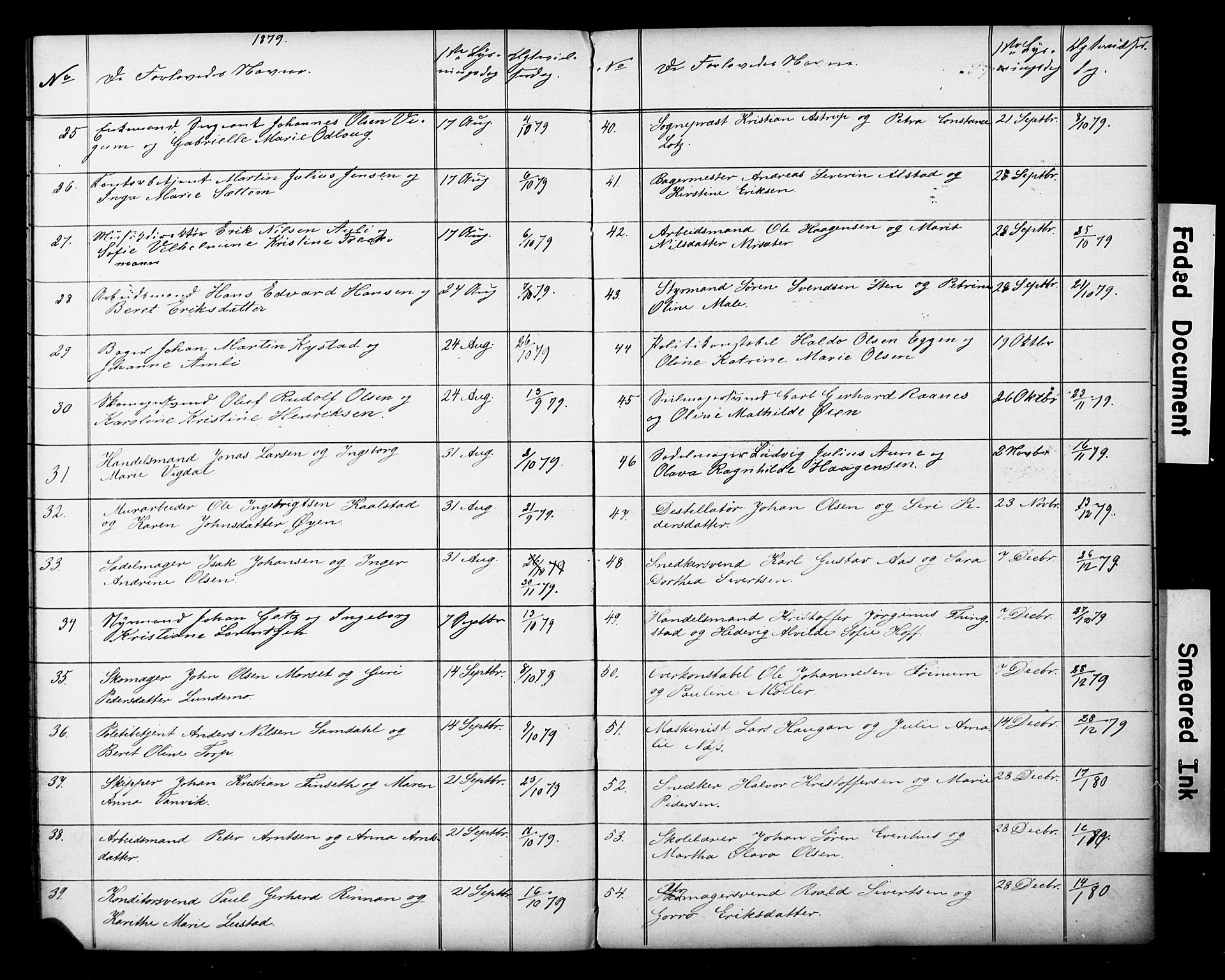 Ministerialprotokoller, klokkerbøker og fødselsregistre - Sør-Trøndelag, AV/SAT-A-1456/601/L0059: Banns register no. 601A27, 1870-1911