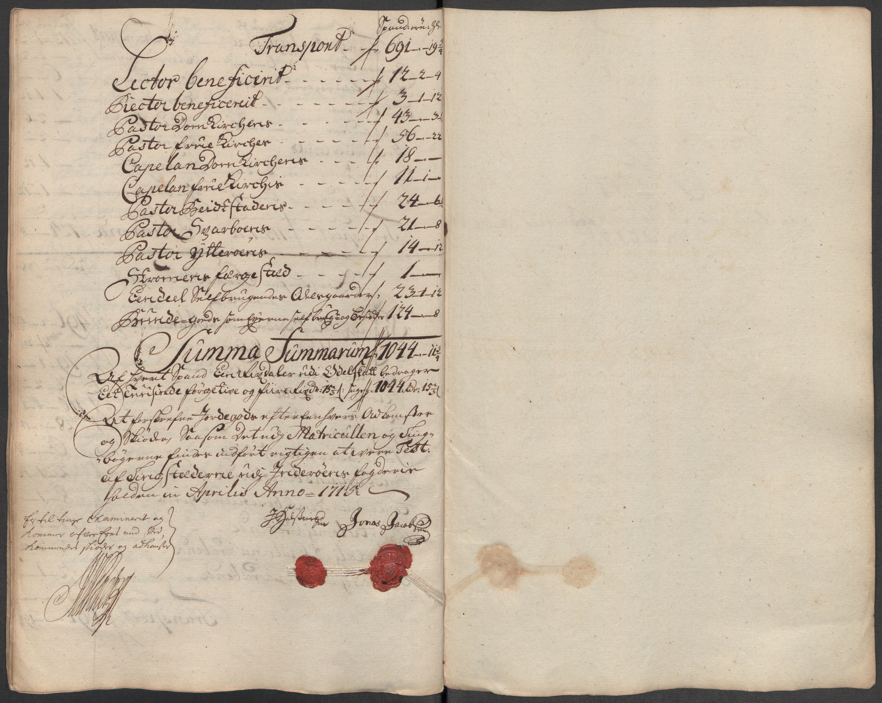 Rentekammeret inntil 1814, Reviderte regnskaper, Fogderegnskap, AV/RA-EA-4092/R63/L4323: Fogderegnskap Inderøy, 1715, p. 321