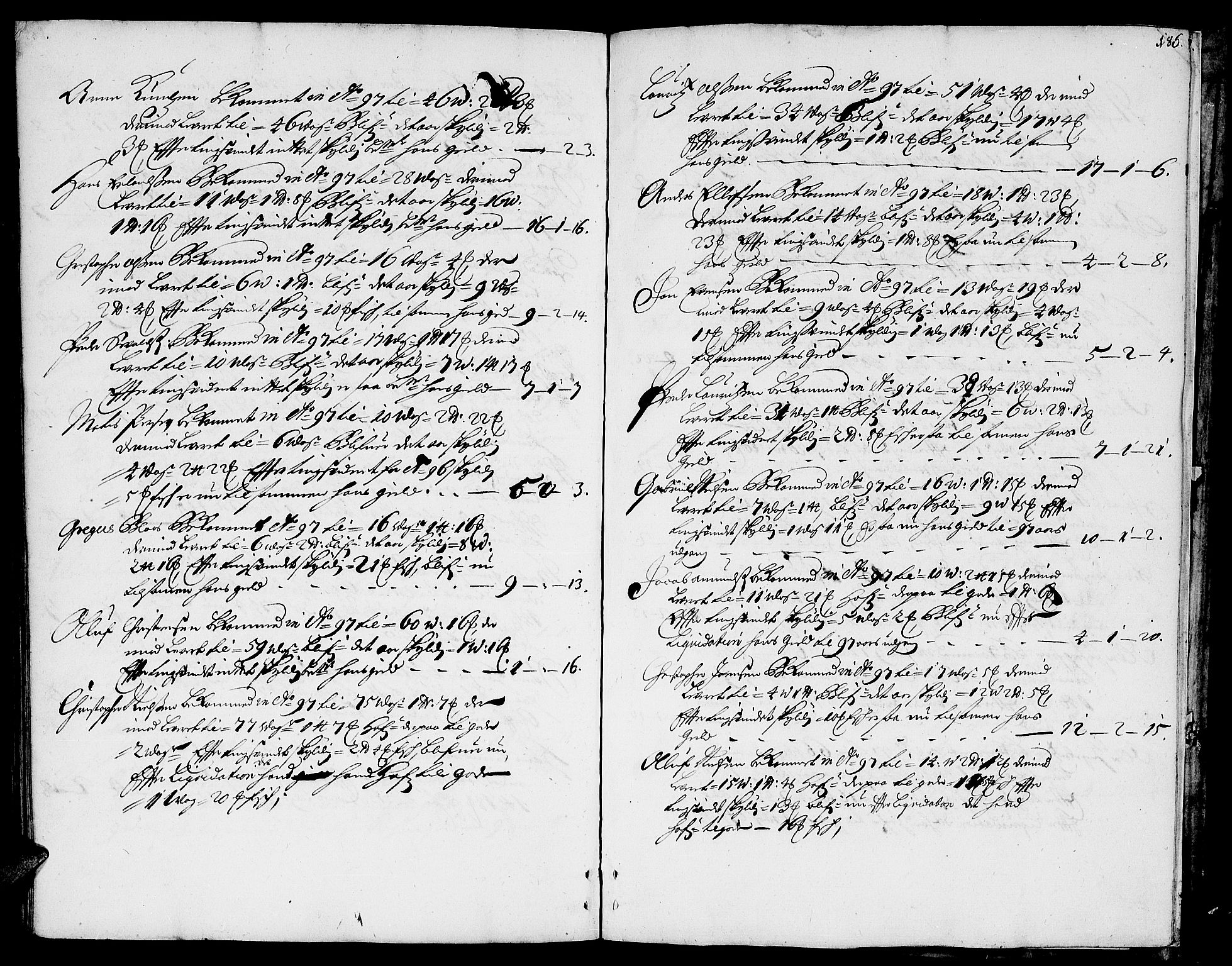 Finnmark sorenskriveri, AV/SATØ-S-0053/F/Fa/L0026: Justisprotokoller, 1696-1698, p. 186