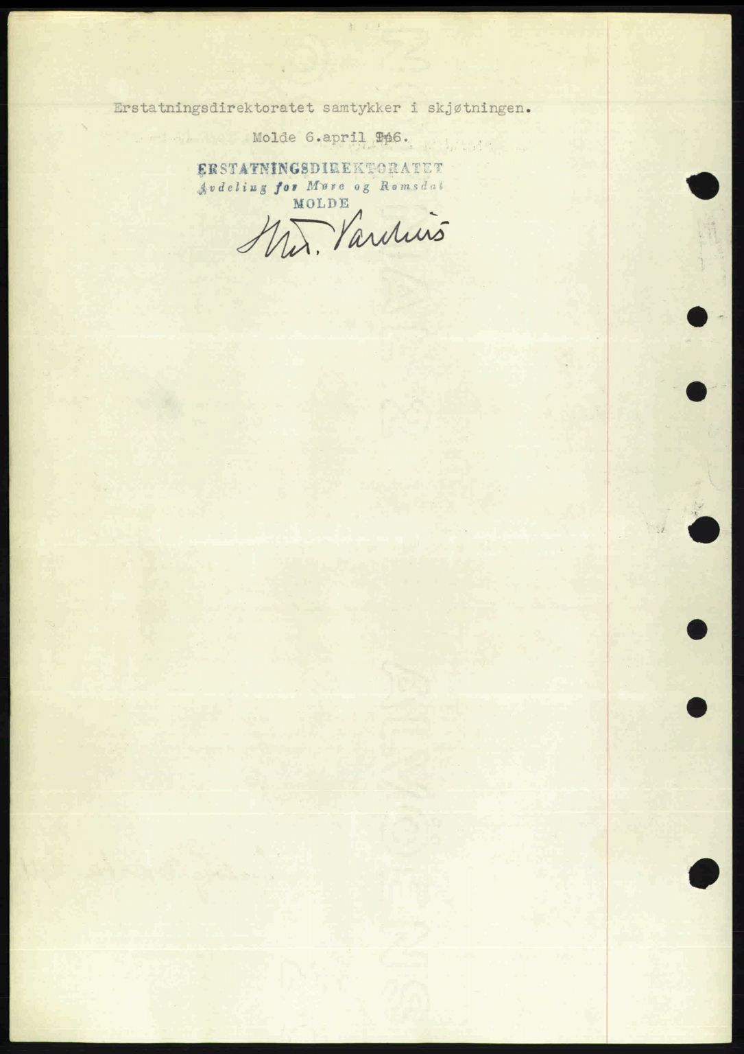 Romsdal sorenskriveri, AV/SAT-A-4149/1/2/2C: Mortgage book no. A19, 1946-1946, Diary no: : 522/1946