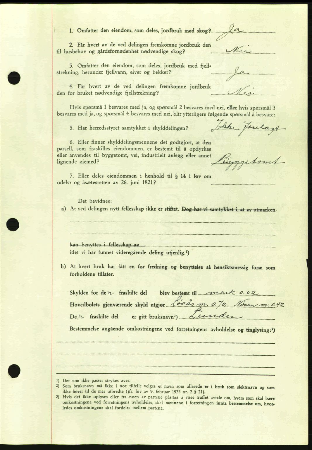 Romsdal sorenskriveri, AV/SAT-A-4149/1/2/2C: Mortgage book no. A12, 1942-1942, Diary no: : 1783/1942