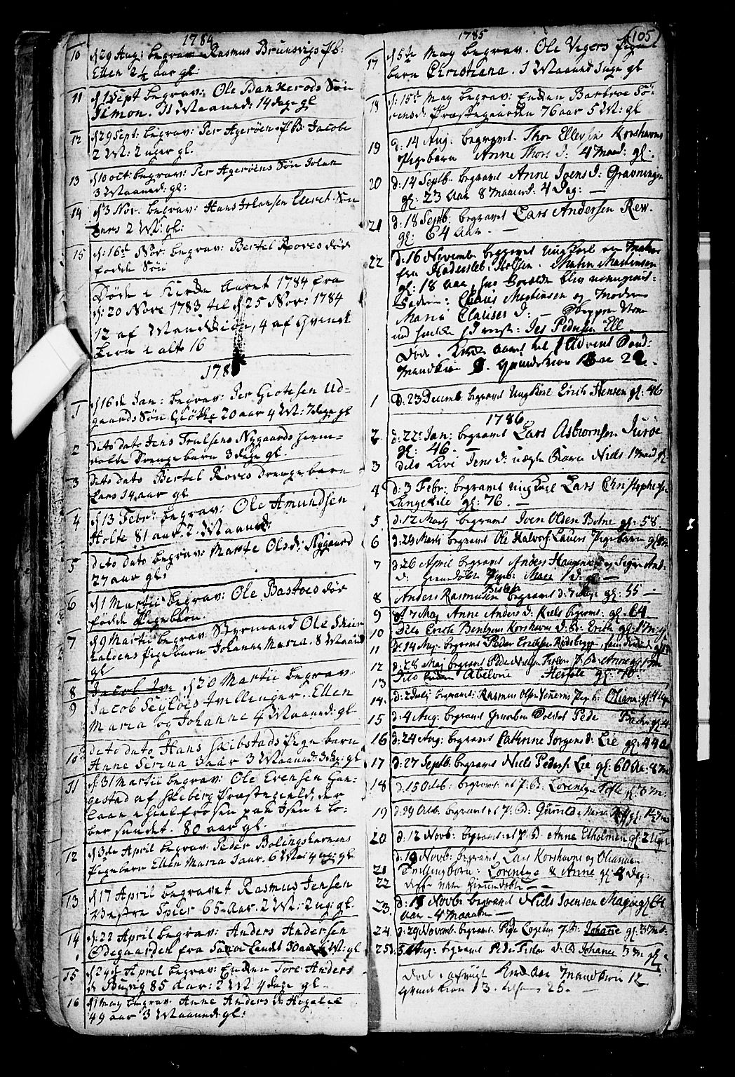 Hvaler prestekontor Kirkebøker, SAO/A-2001/F/Fa/L0003: Parish register (official) no. I 3, 1758-1796, p. 105