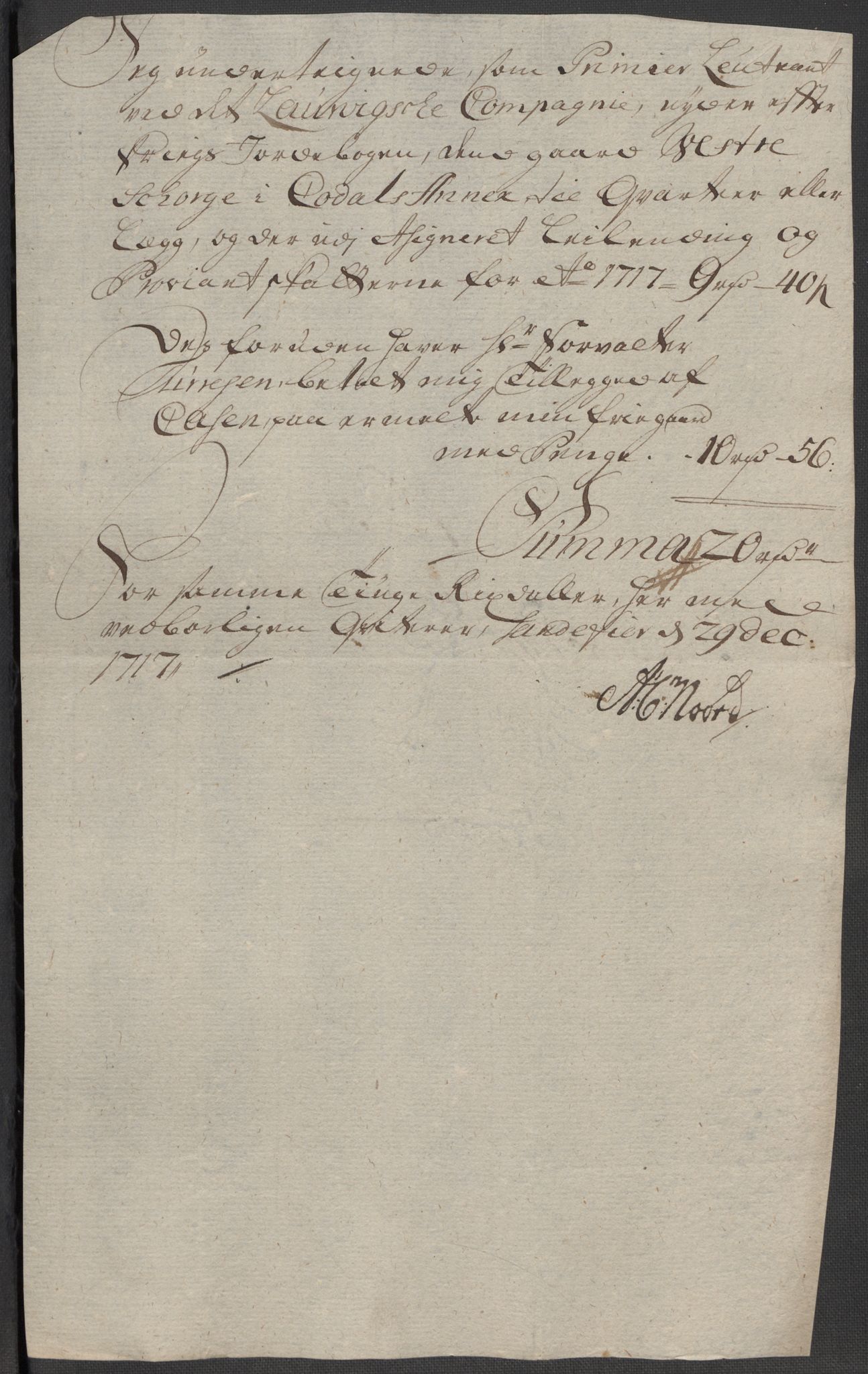 Rentekammeret inntil 1814, Reviderte regnskaper, Fogderegnskap, AV/RA-EA-4092/R33/L1987: Fogderegnskap Larvik grevskap, 1716-1717, p. 595