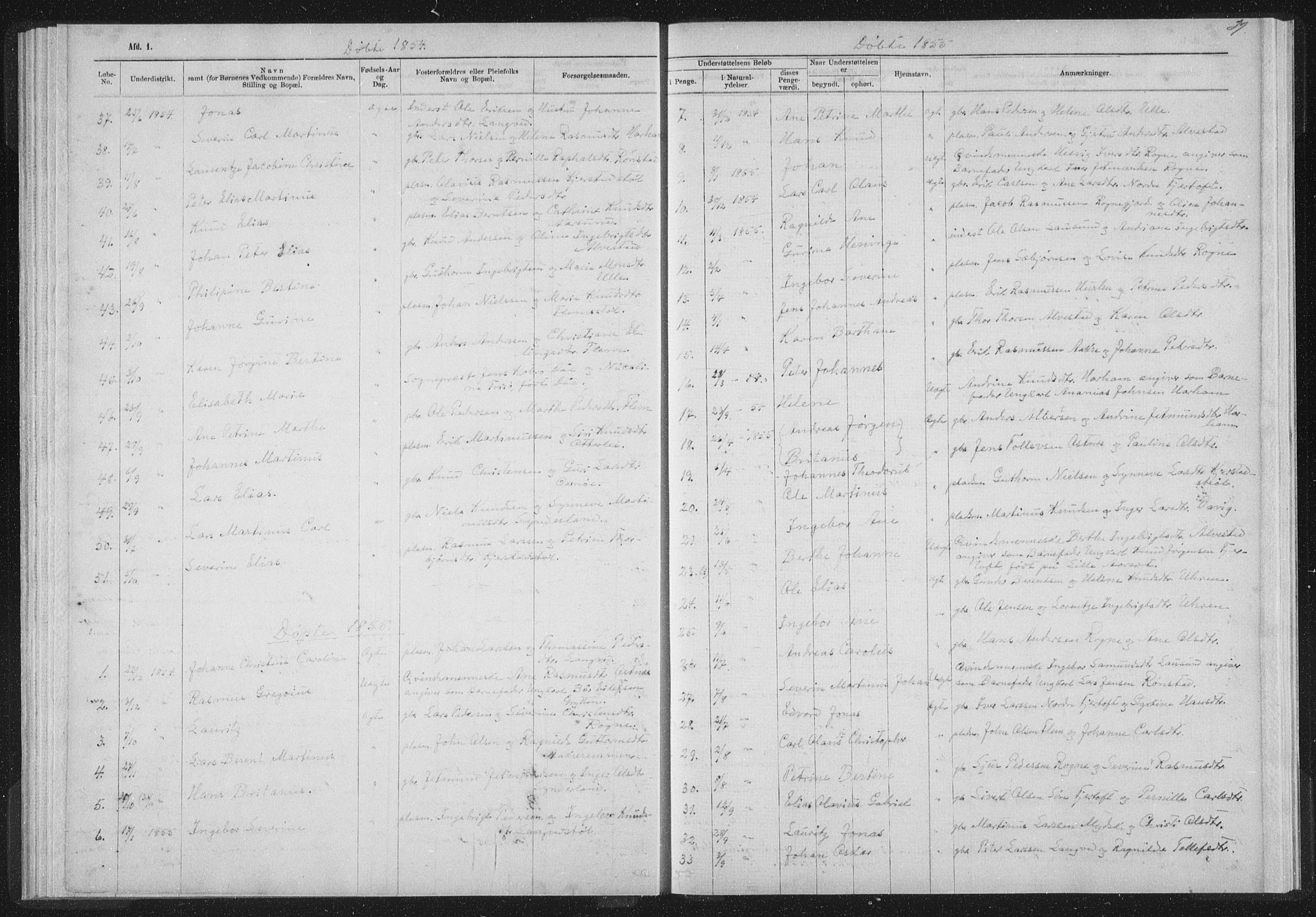 Ministerialprotokoller, klokkerbøker og fødselsregistre - Møre og Romsdal, SAT/A-1454/536/L0514: Parish register (official) no. 536D01, 1840-1875, p. 39