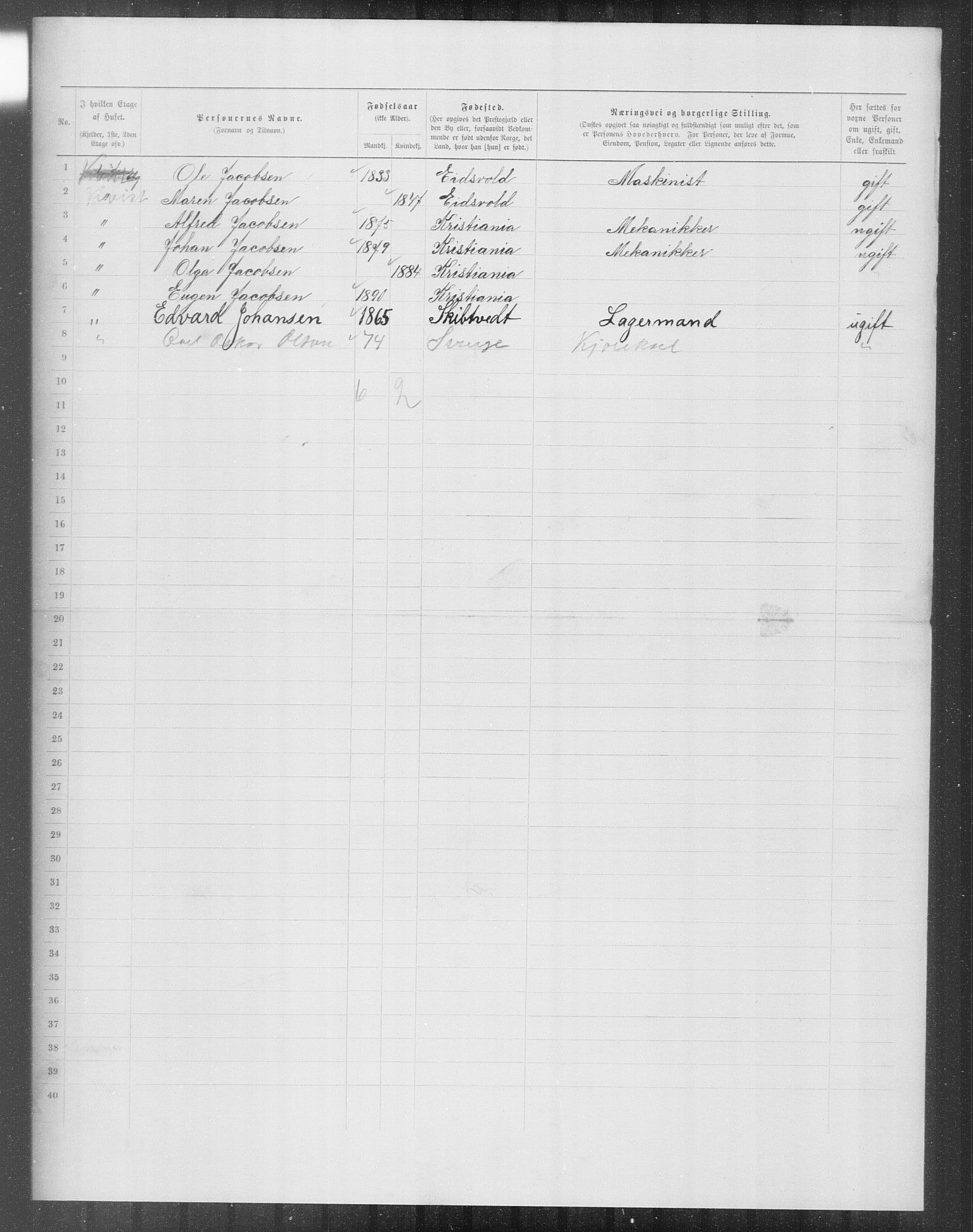 OBA, Municipal Census 1899 for Kristiania, 1899, p. 13056