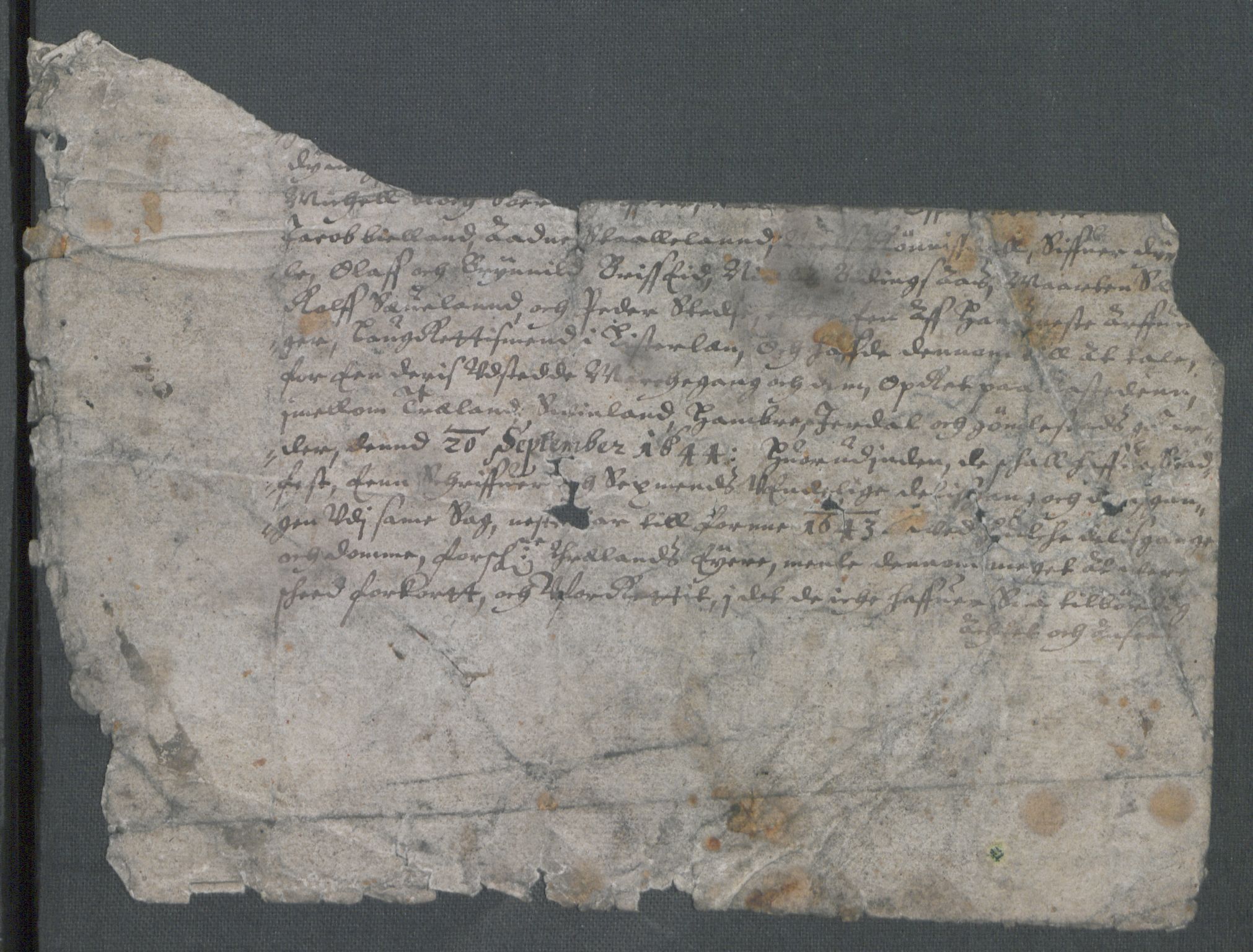 Riksarkivets diplomsamling, AV/RA-EA-5965/F02/L0159: Dokumenter, 1645-1646, p. 12