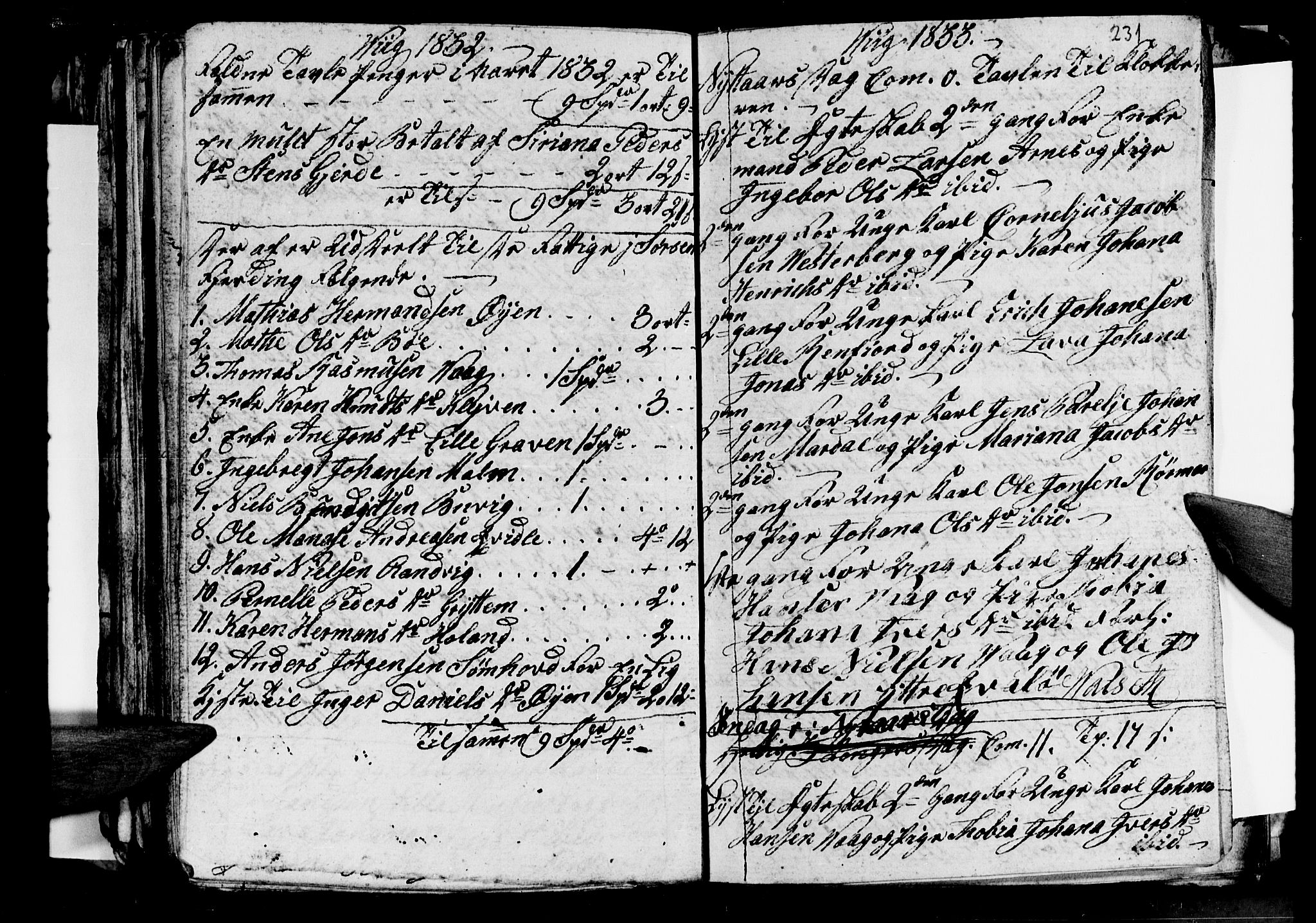 Ministerialprotokoller, klokkerbøker og fødselsregistre - Nordland, SAT/A-1459/812/L0185: Parish register (copy) no. 812C03, 1815-1837, p. 231