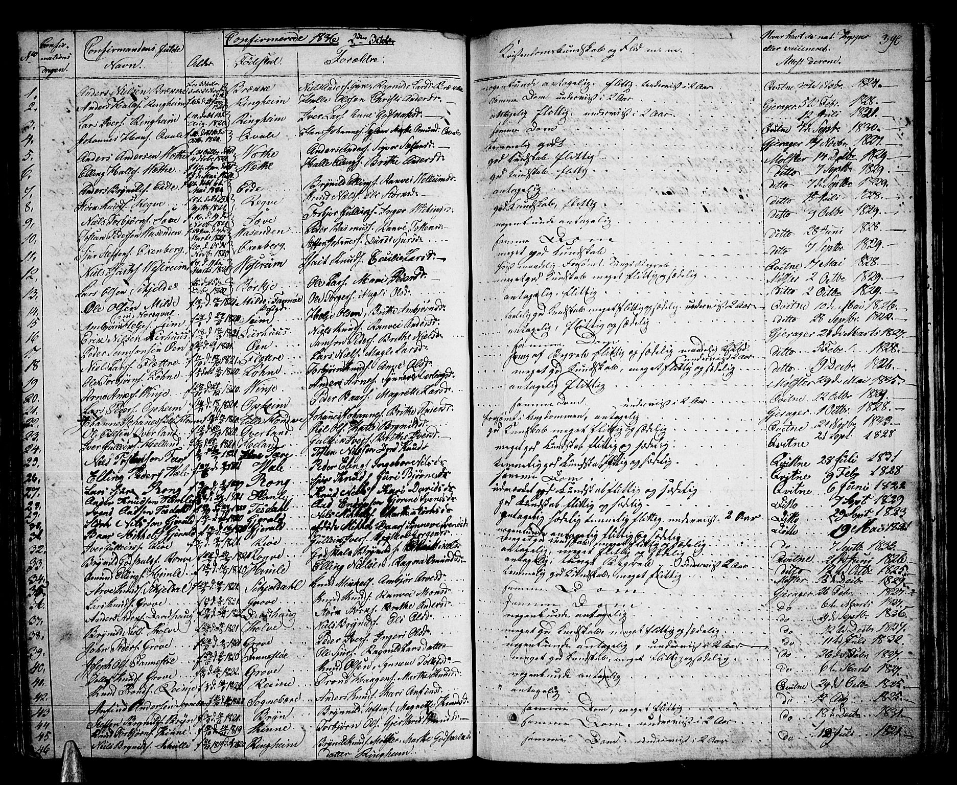 Voss sokneprestembete, SAB/A-79001/H/Haa: Parish register (official) no. A 12, 1823-1837, p. 390