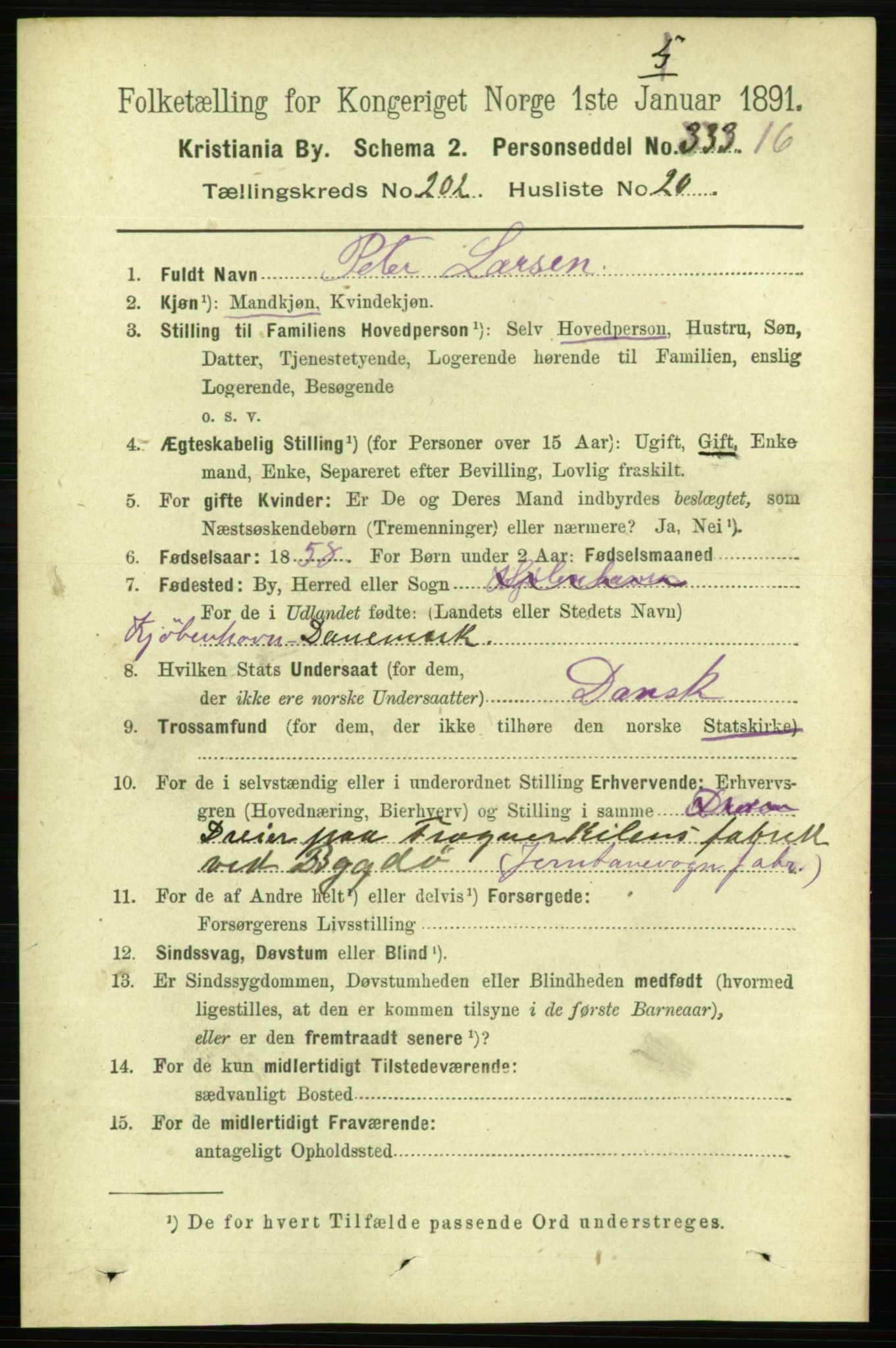 RA, 1891 census for 0301 Kristiania, 1891, p. 121857