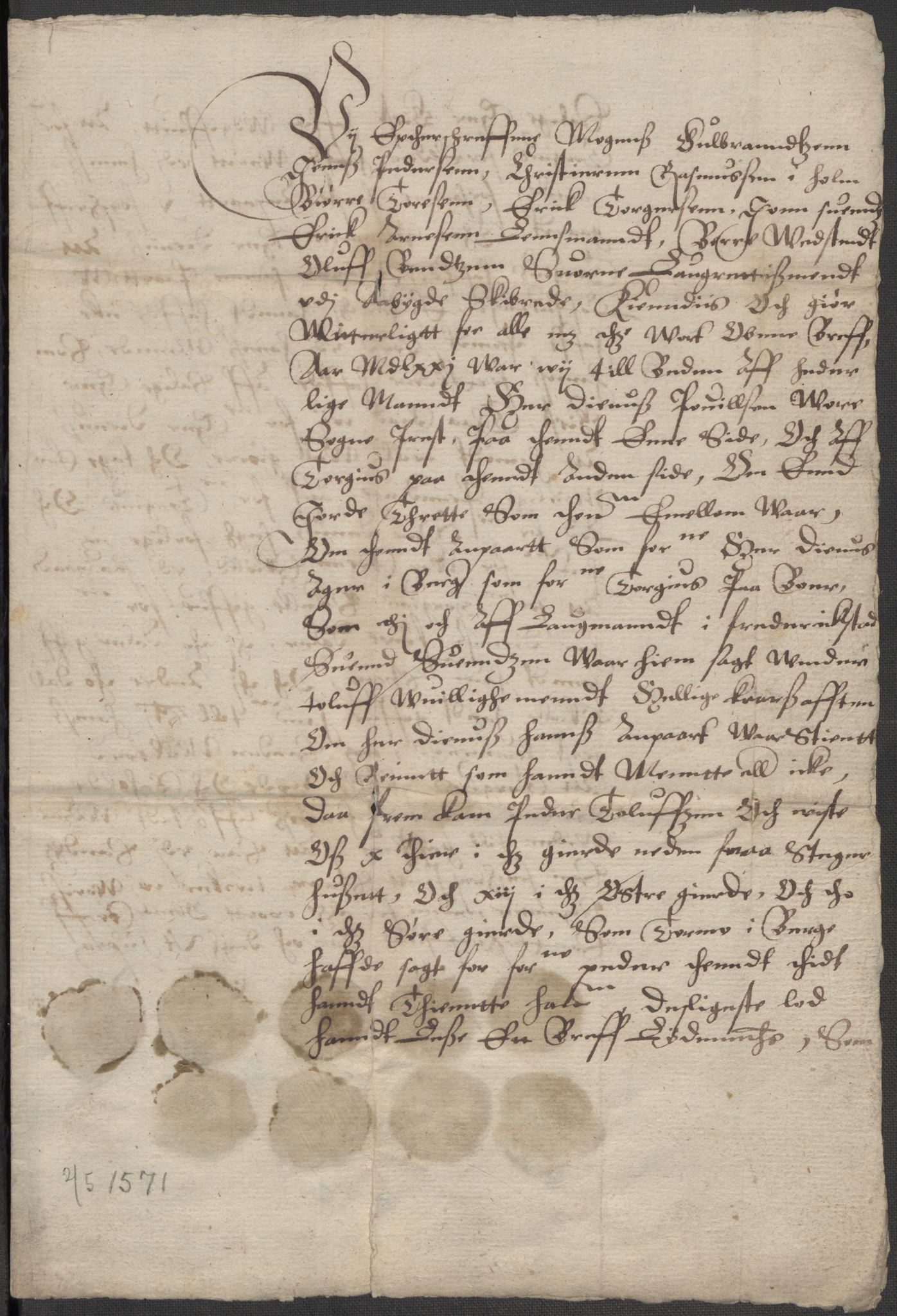 Riksarkivets diplomsamling, RA/EA-5965/F15/L0001: Prestearkiv - Østfold, 1571-1795, p. 22