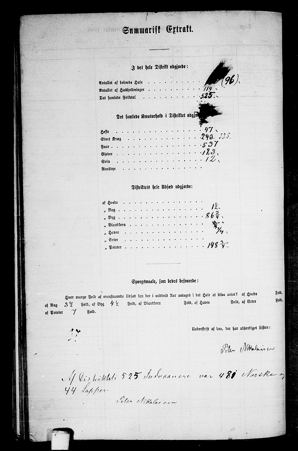 RA, 1865 census for Bodø/Bodø, 1865, p. 134