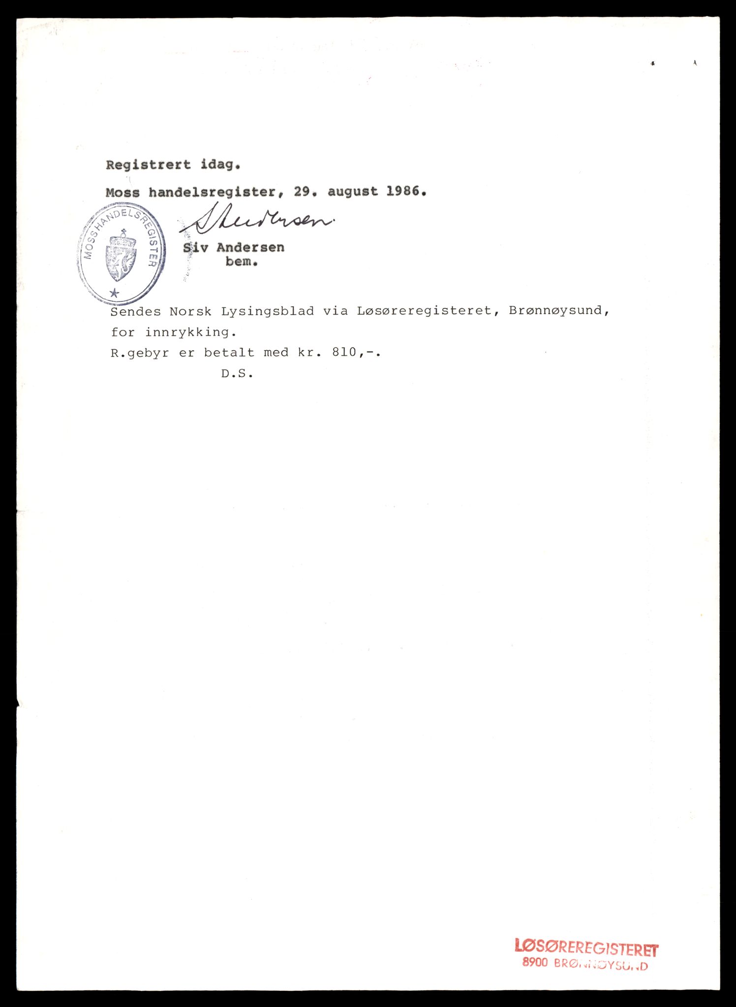 Moss tingrett, AV/SAT-A-10063/K/Ka/Kab/L0047: Slettede og konverterte firmaer, Øst - Åsd, 1890-1943, p. 2