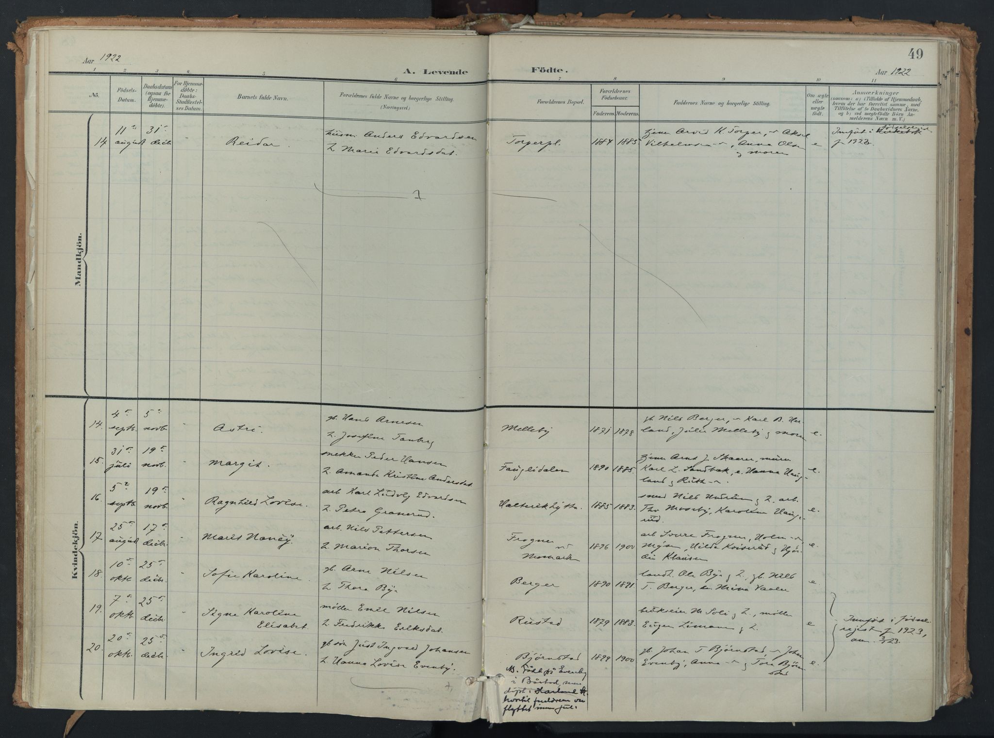 Eidsberg prestekontor Kirkebøker, AV/SAO-A-10905/F/Fb/L0002: Parish register (official) no. II 2, 1901-1933, p. 49