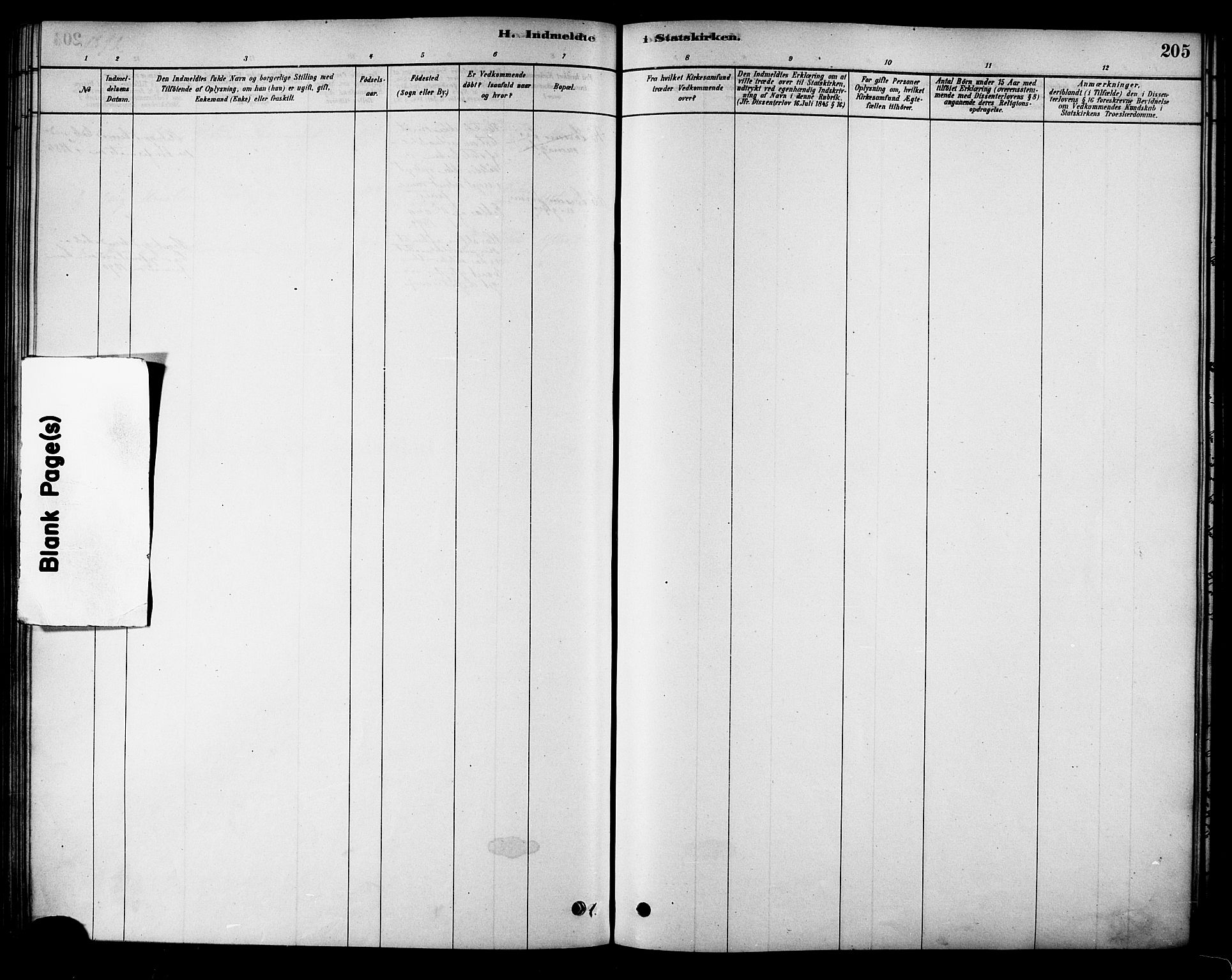 Ministerialprotokoller, klokkerbøker og fødselsregistre - Nordland, SAT/A-1459/885/L1204: Parish register (official) no. 885A05, 1878-1892, p. 205