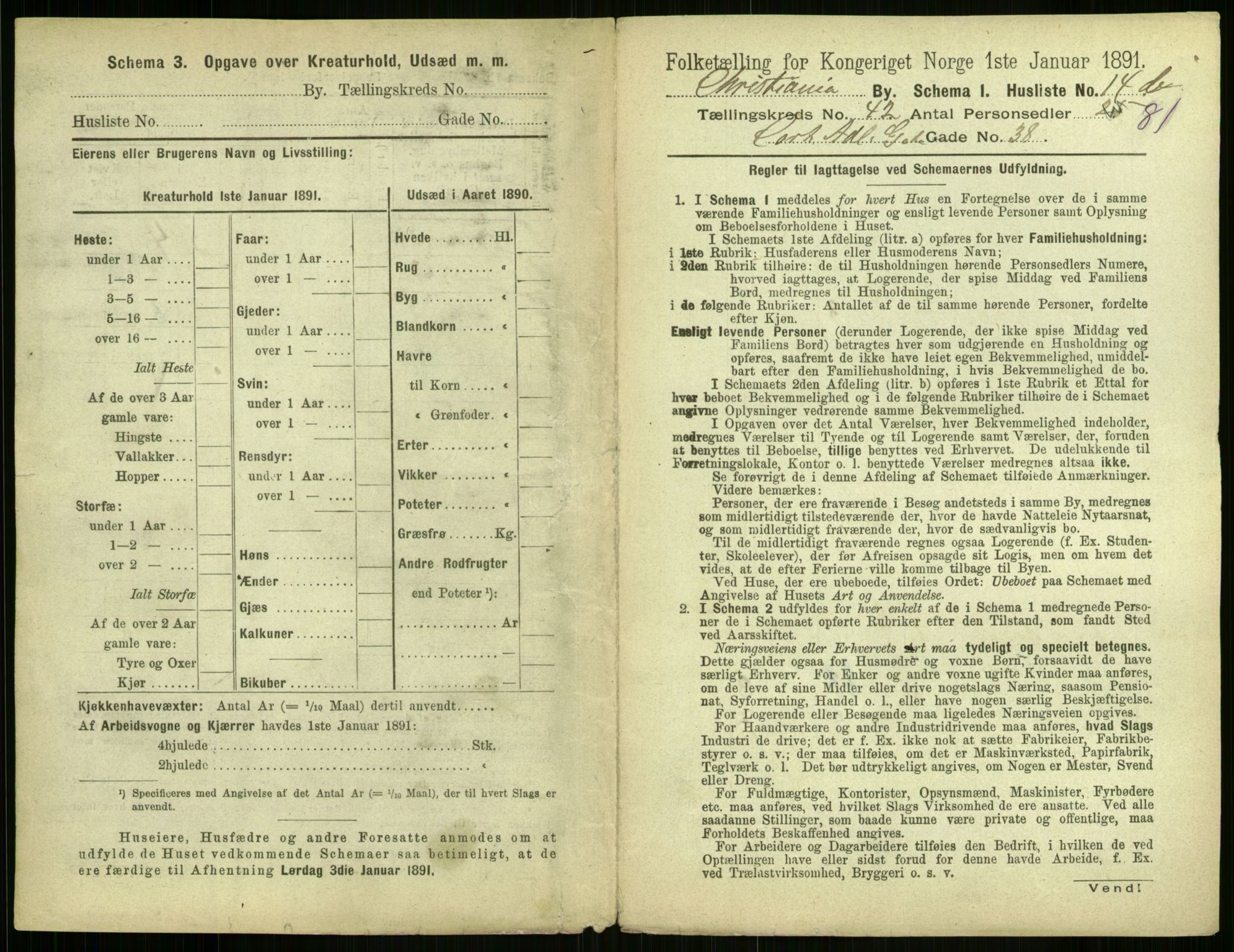 RA, 1891 census for 0301 Kristiania, 1891, p. 24710