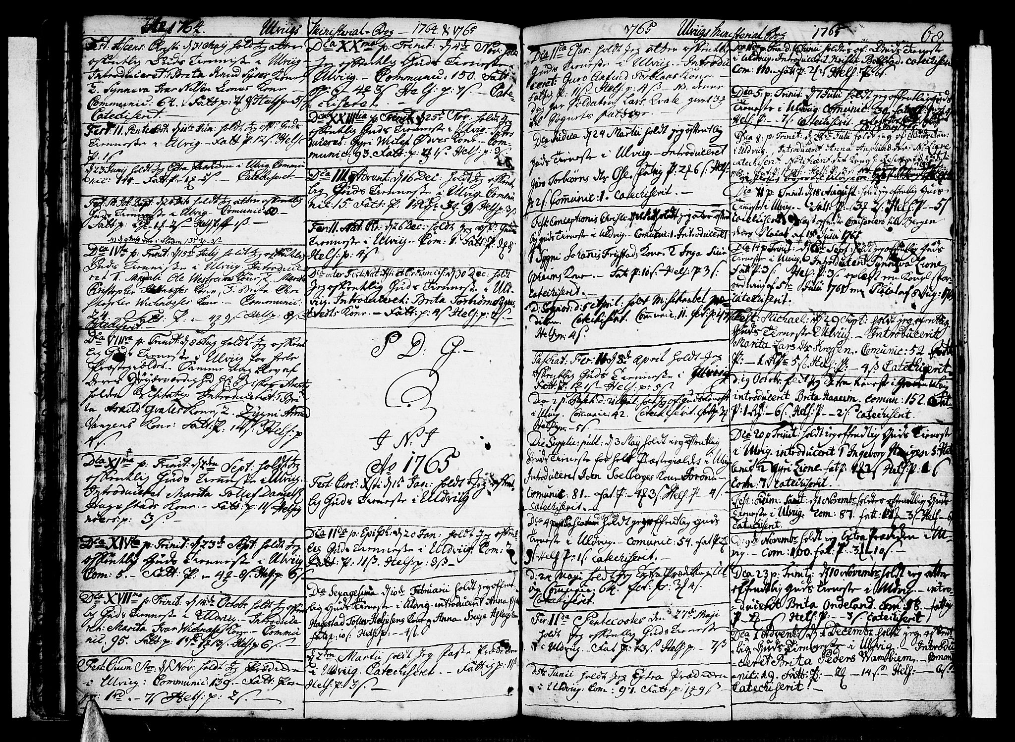 Ulvik sokneprestembete, SAB/A-78801/H/Haa: Parish register (official) no. A 10, 1745-1792, p. 68
