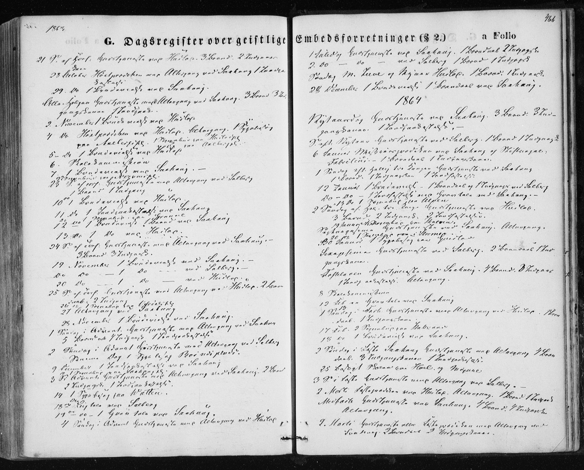 Ministerialprotokoller, klokkerbøker og fødselsregistre - Nord-Trøndelag, SAT/A-1458/730/L0283: Parish register (official) no. 730A08, 1855-1865, p. 466