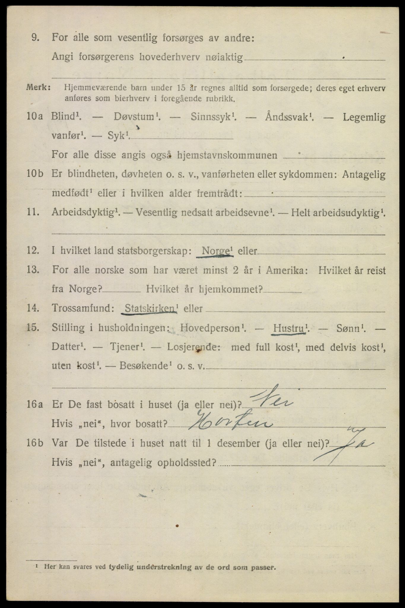 SAO, 1920 census for Kristiania, 1920, p. 364718