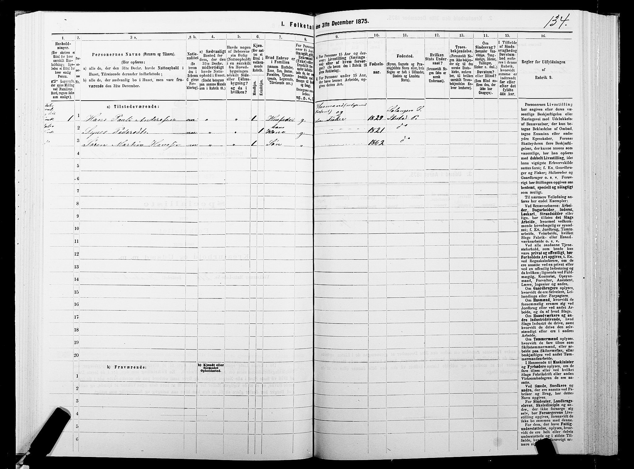 SATØ, 1875 census for 1917P Ibestad, 1875, p. 1134