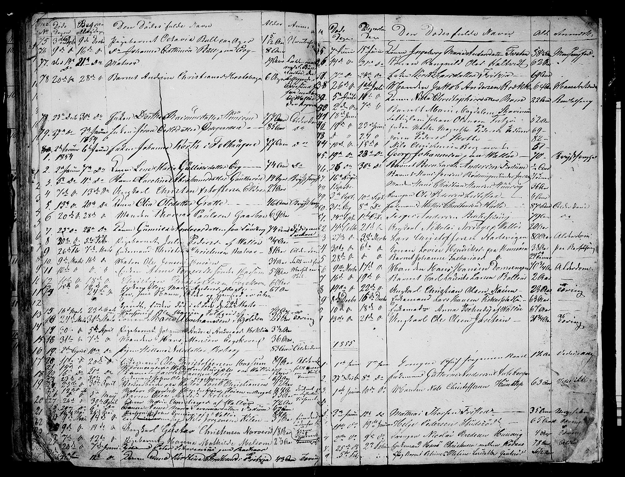 Sem kirkebøker, AV/SAKO-A-5/G/Ga/L0003: Parish register (copy) no. I 3, 1844-1855, p. 182-183