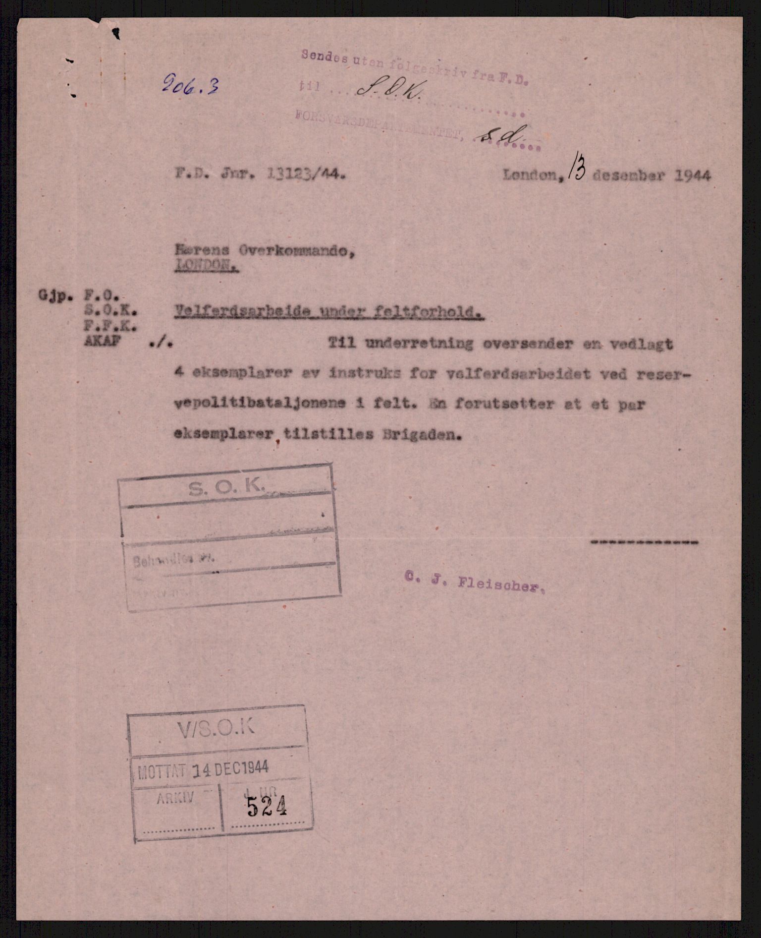 Forsvaret, Sjøforsvarets overkommando, RA/RAFA-2035/D/Dc/L0305: --, 1940-1946, p. 2