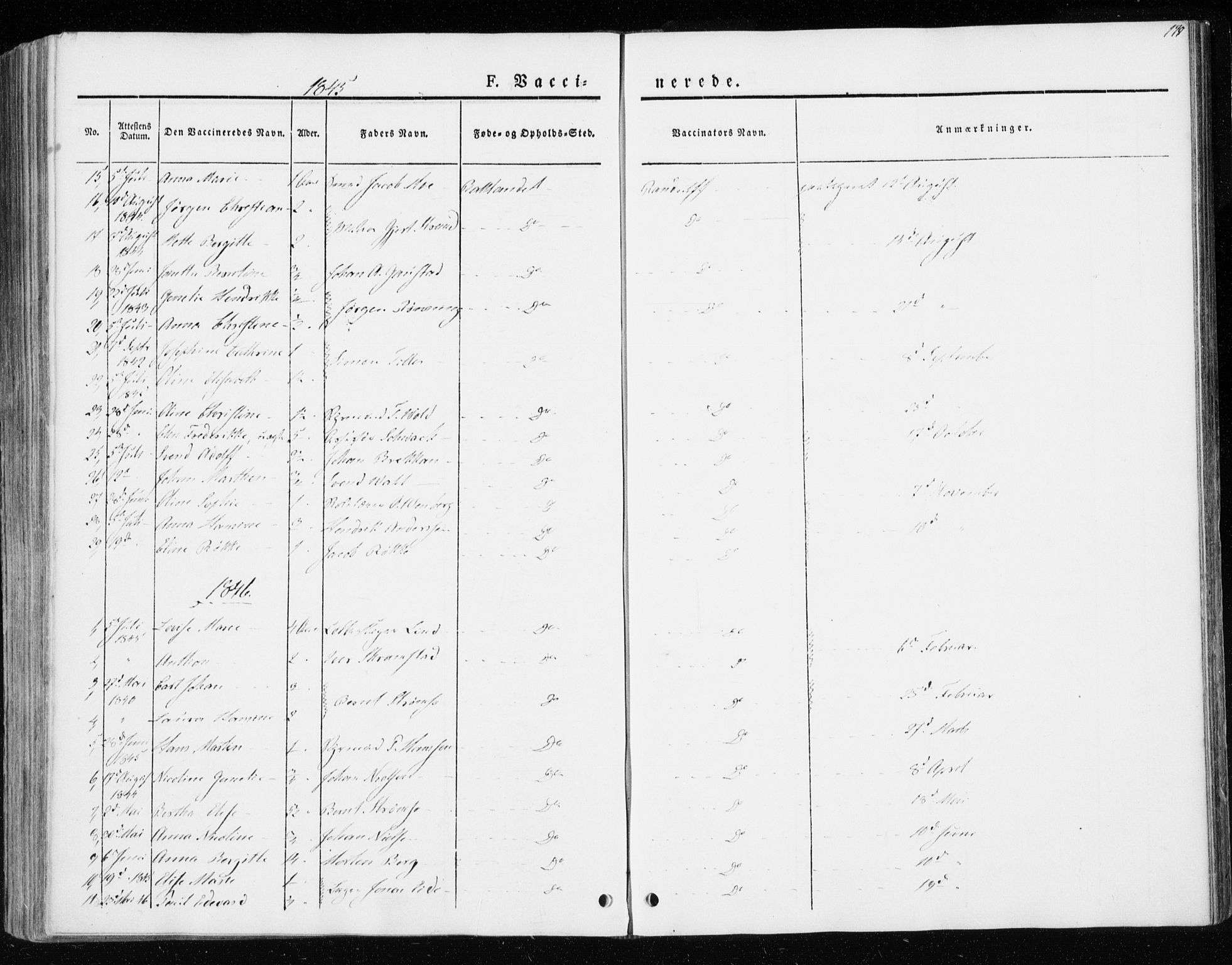 Ministerialprotokoller, klokkerbøker og fødselsregistre - Sør-Trøndelag, SAT/A-1456/604/L0183: Parish register (official) no. 604A04, 1841-1850, p. 179
