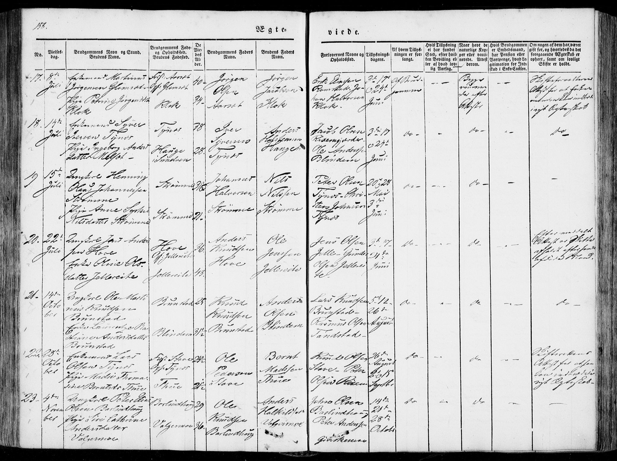 Ministerialprotokoller, klokkerbøker og fødselsregistre - Møre og Romsdal, AV/SAT-A-1454/522/L0313: Parish register (official) no. 522A08, 1852-1862, p. 158