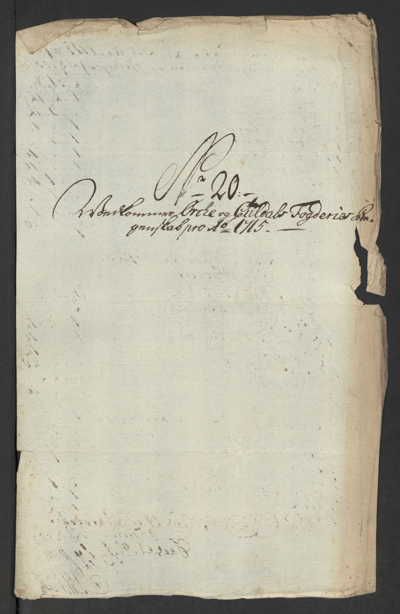 Rentekammeret inntil 1814, Reviderte regnskaper, Fogderegnskap, AV/RA-EA-4092/R60/L3966: Fogderegnskap Orkdal og Gauldal, 1715, p. 211